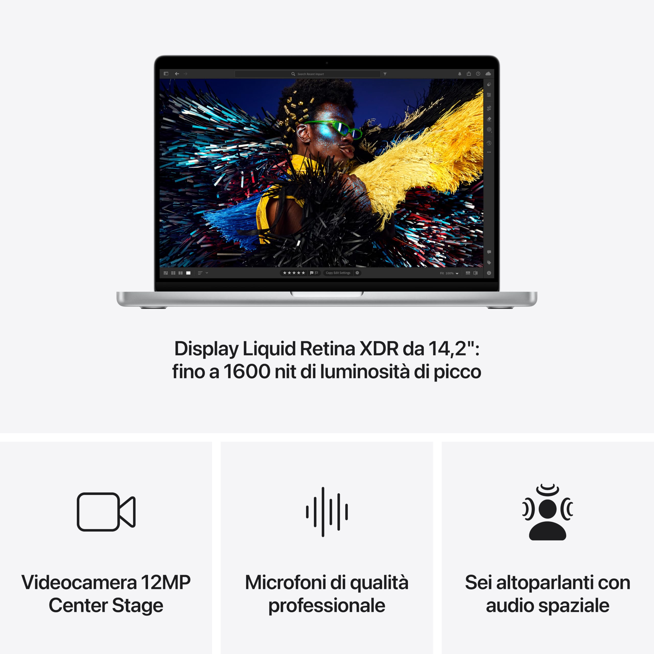 Apple MacBook Pro M4 Pro 14,2" 24GB 512GB portatile argento