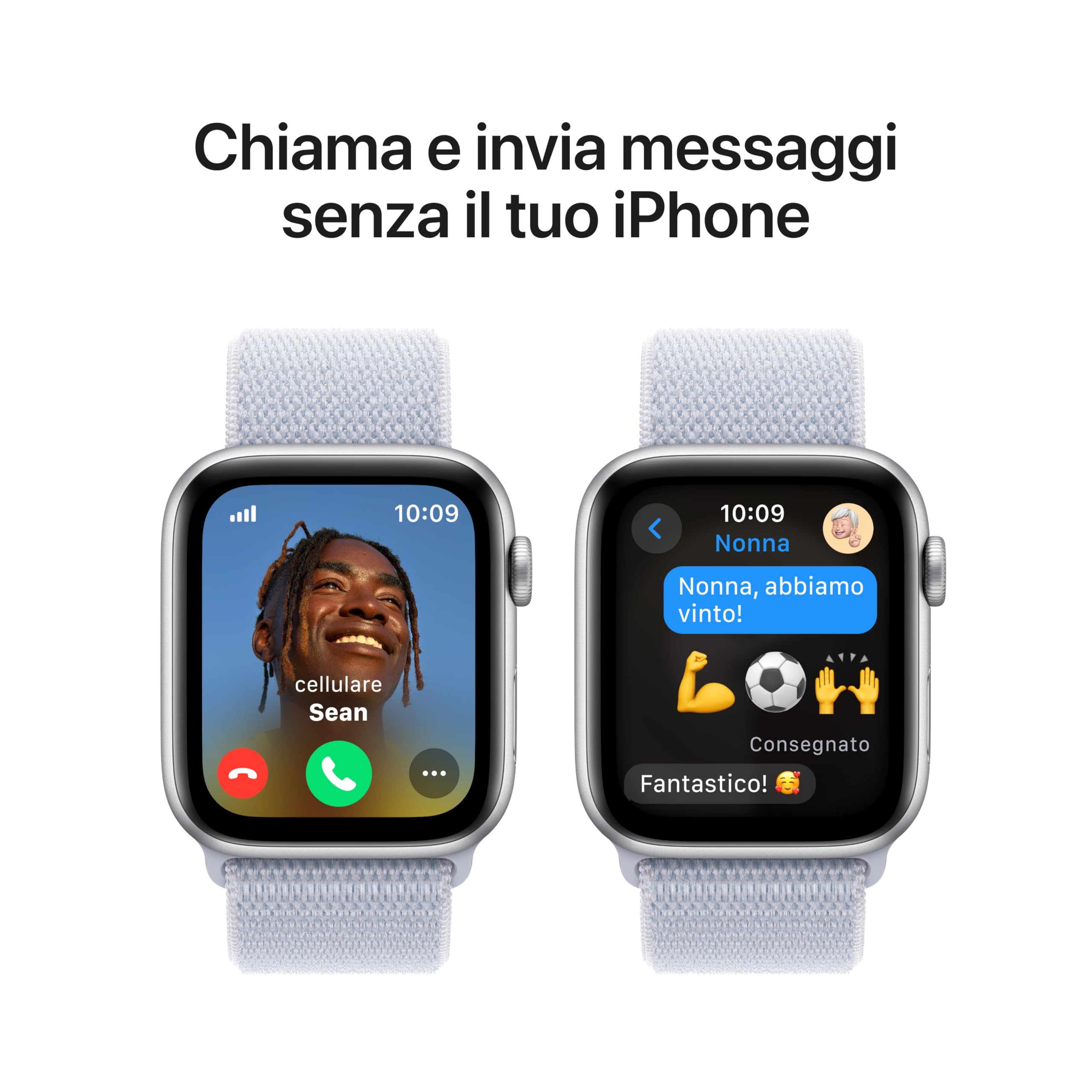 Apple Watch SE 2a gen 44 mm smartwatch GPS Cellular Argento Nuvola