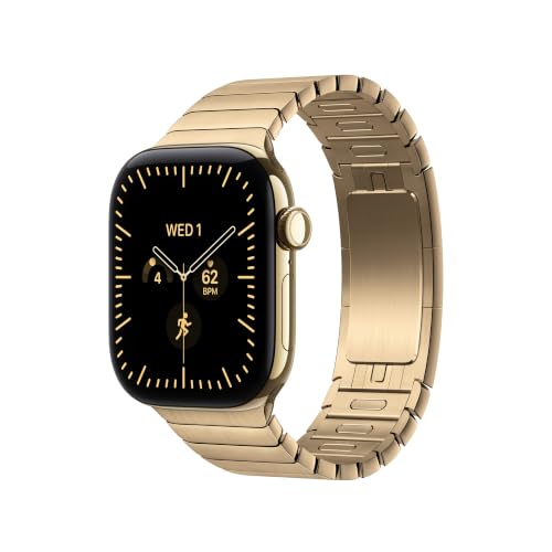 Apple Watch cinturino maglie 42mm acciaio oro brillante