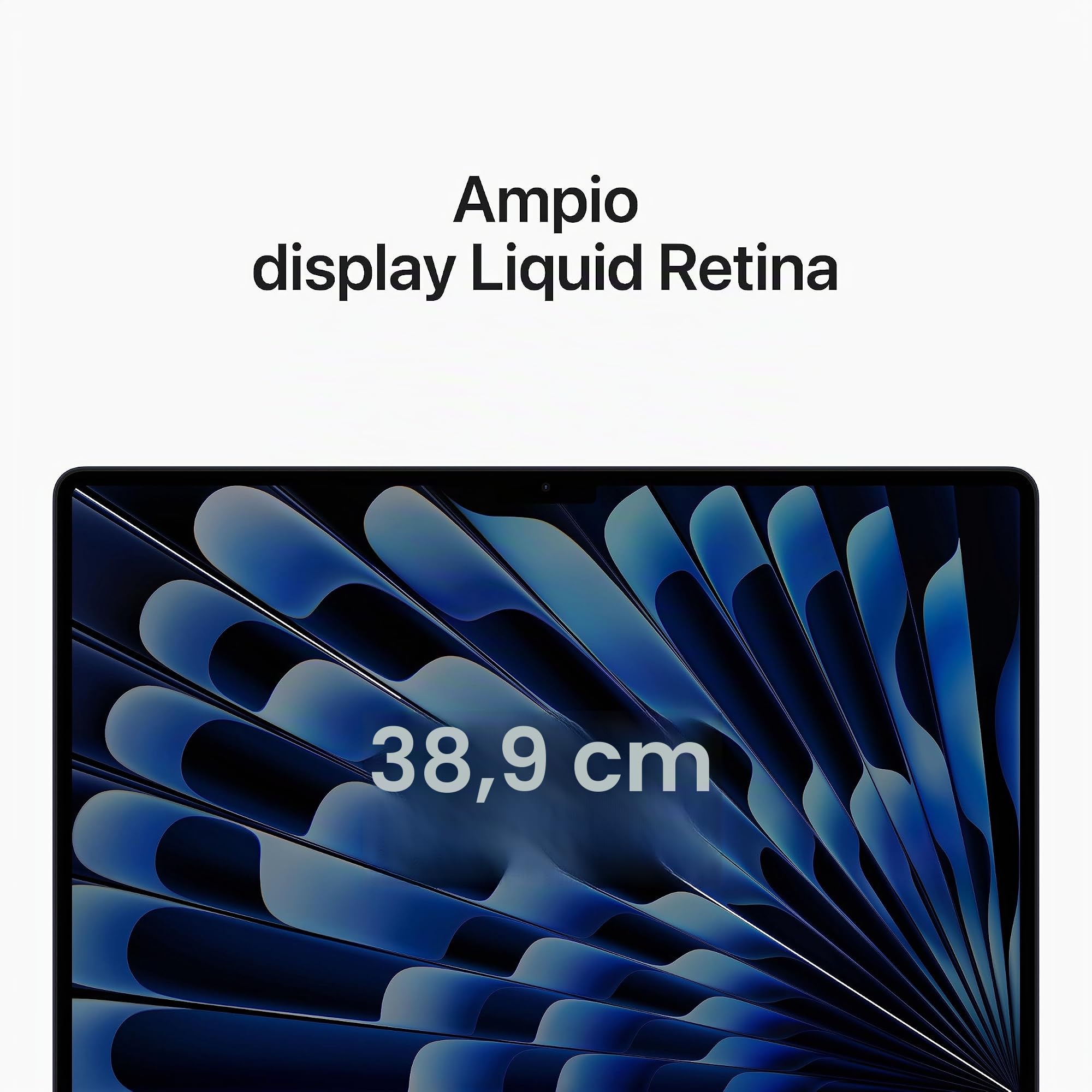 Apple MacBook Air 15,3 M2 8GB 512GB portatile Mezzanotte display Retina