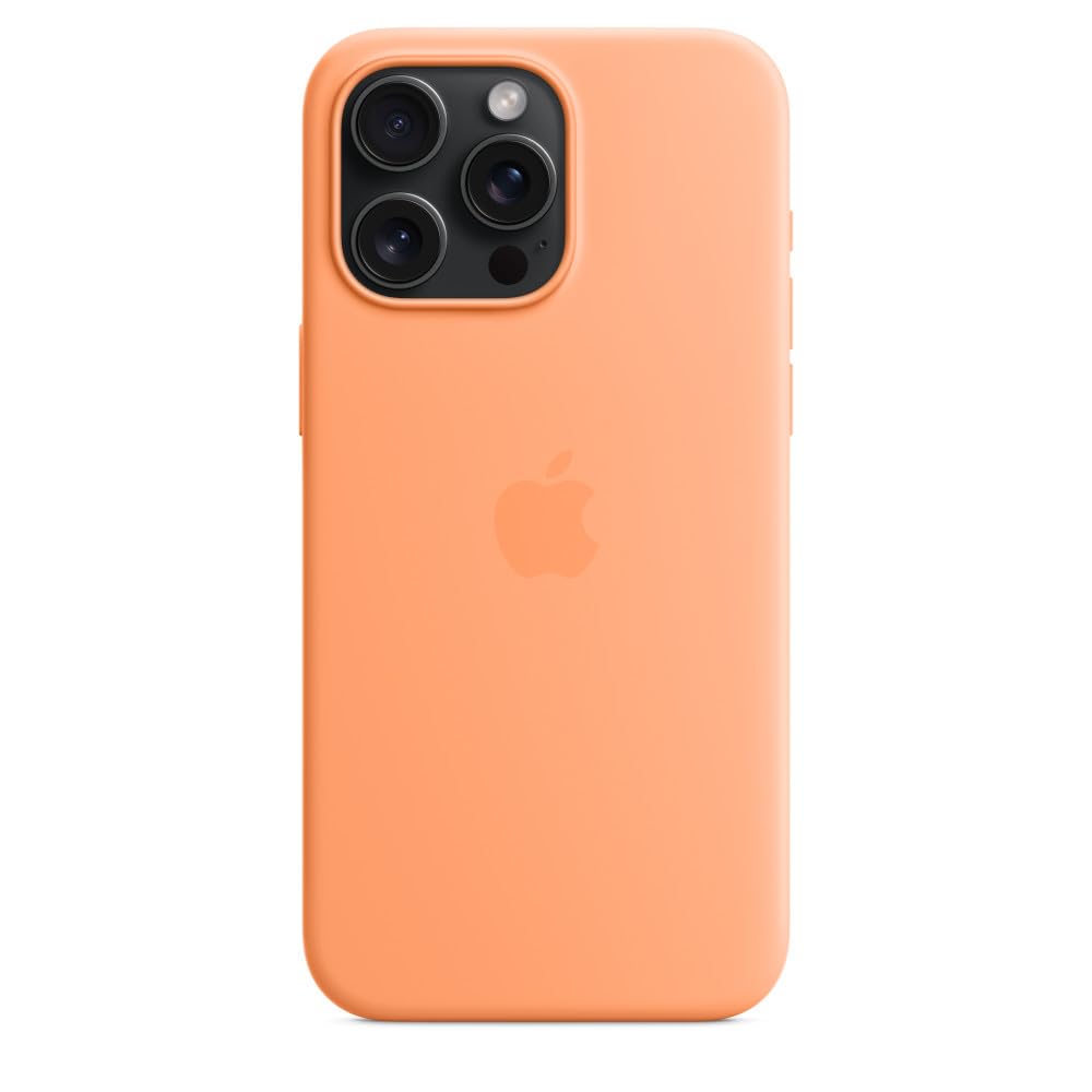Apple iPhone 15 Pro Max custodia silicone Aranciata MagSafe