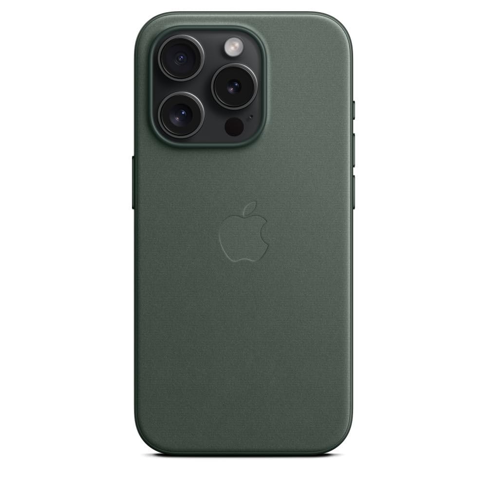 Apple FineWoven Custodia iPhone 15 Pro Sempreverde MagSafe