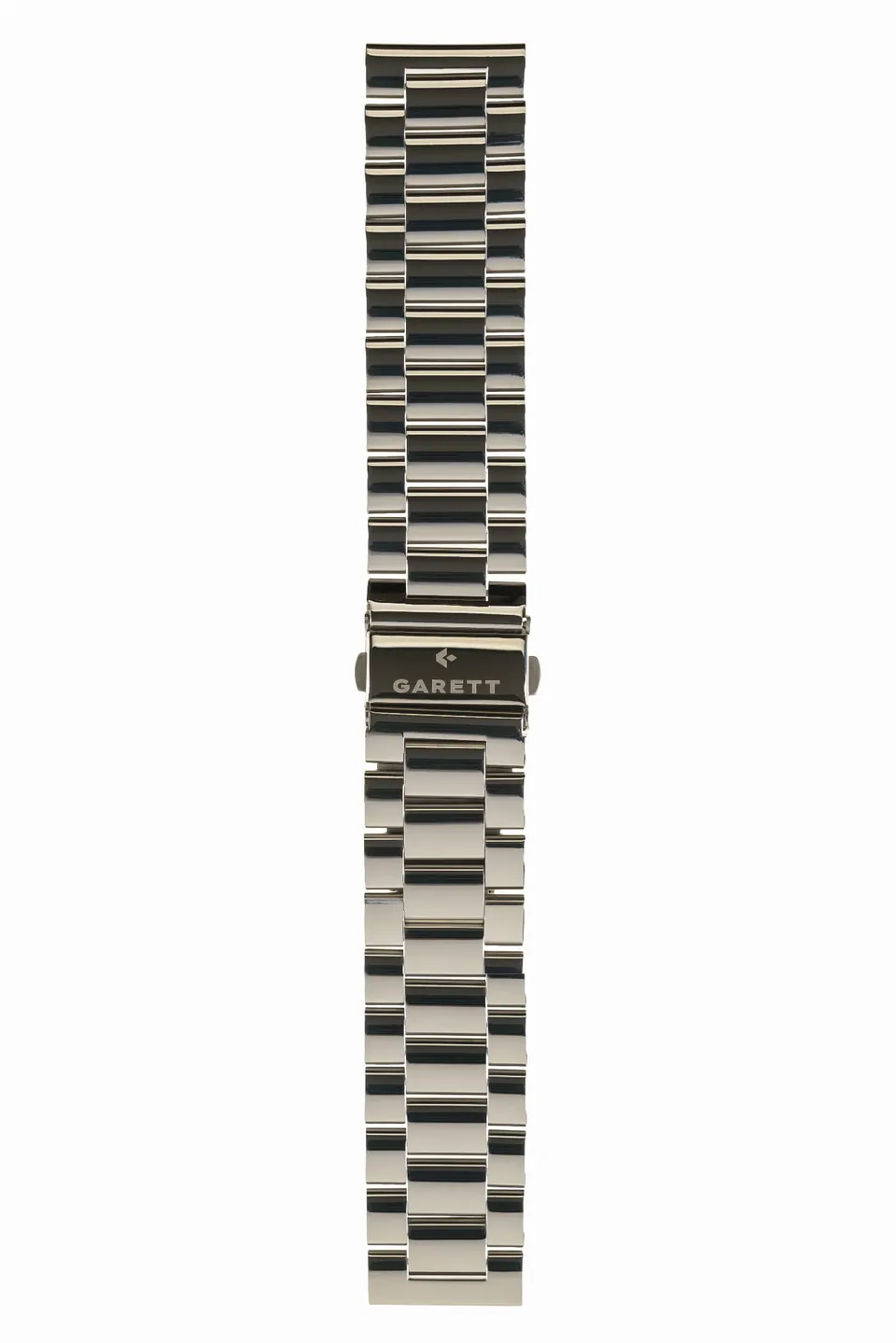 Garett Cinturino Acciaio Argento 22 mm a farfalla