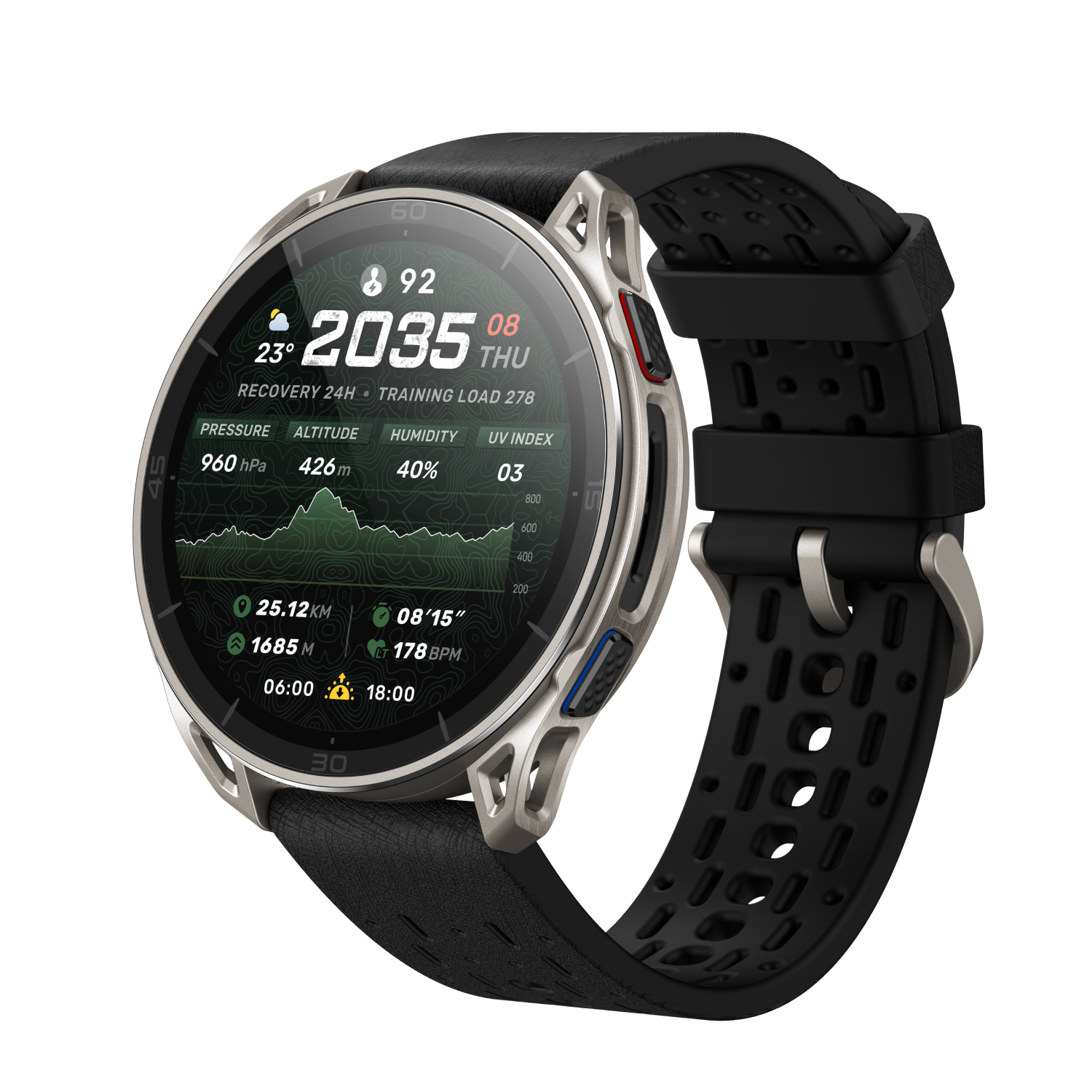 Amazfit Cheetah 2 Ultra smartwatch Titanio GPS 33 ore