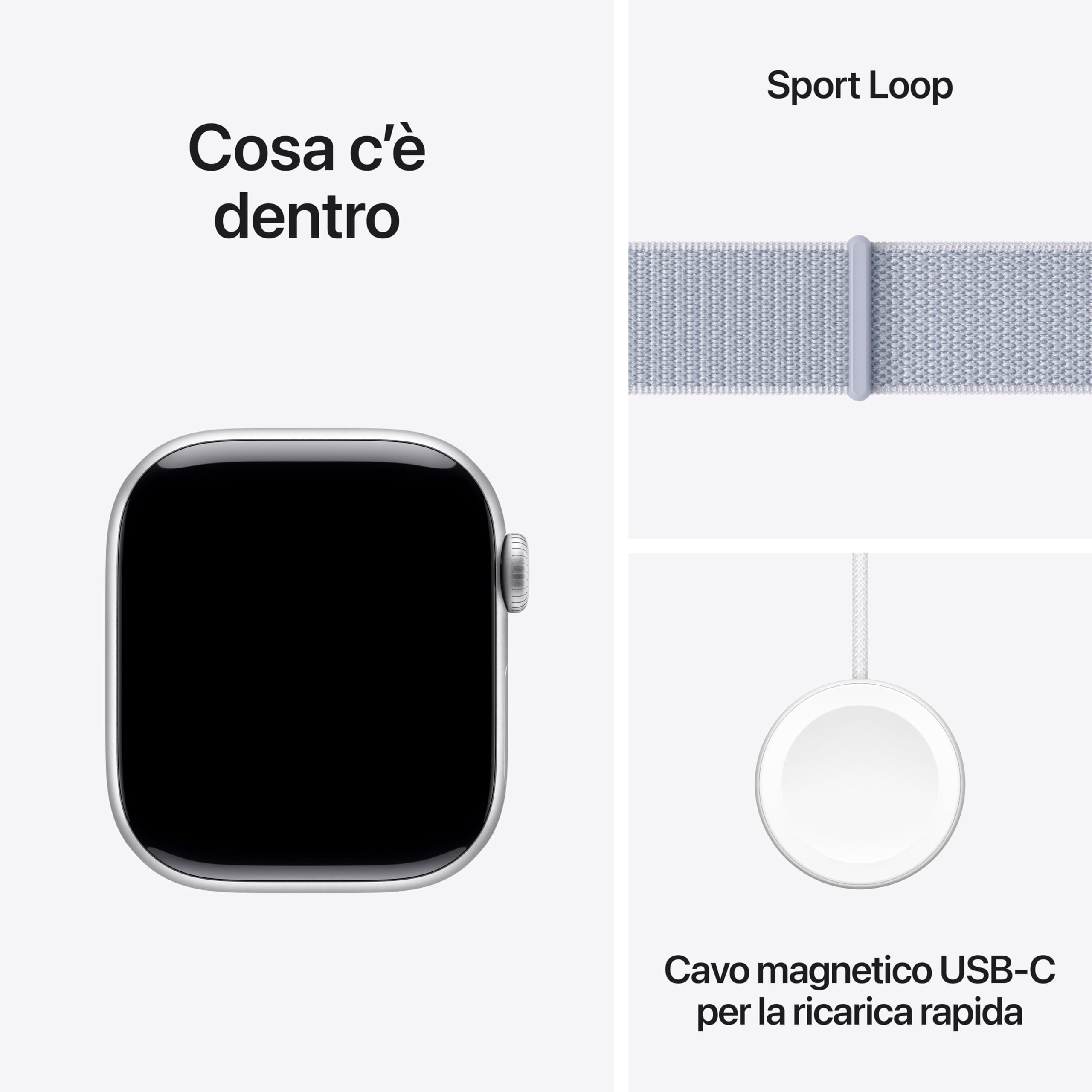 Apple Watch Series 10 42 mm smartwatch GPS Cellular Argento Nuvola