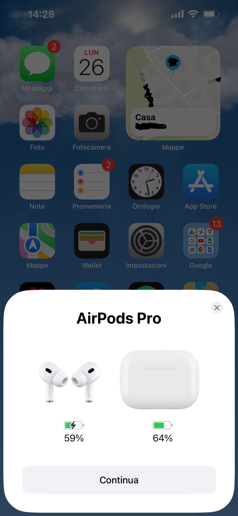 Apple AirPods Pro seconda generazione auricolari cancellazione rumore