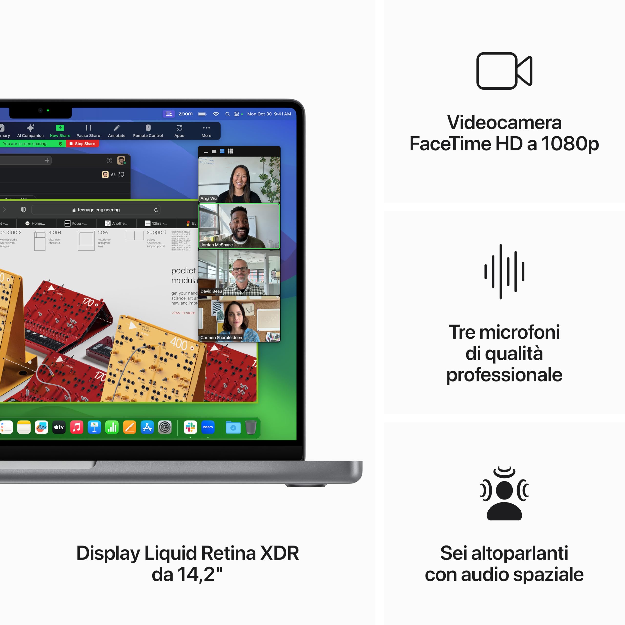 Apple MacBook Pro M3 14,2" portatile 1TB grigio siderale