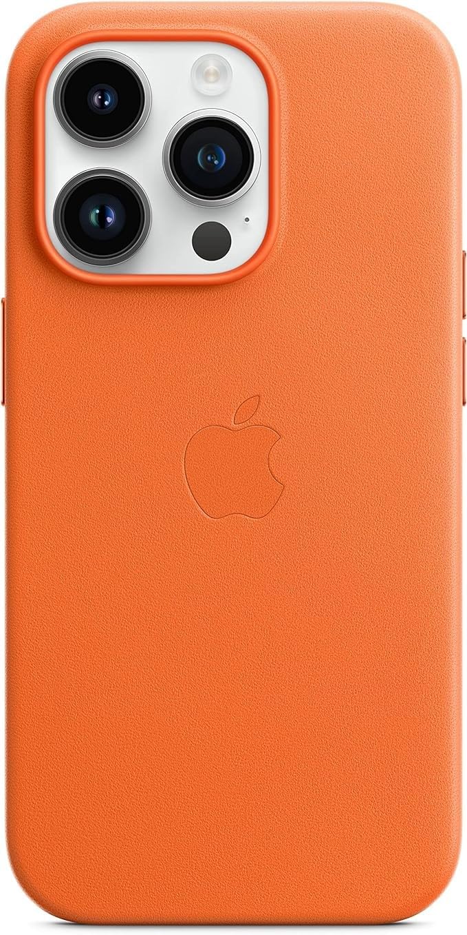 Apple iPhone 14 Pro custodia in pelle MagSafe arancione
