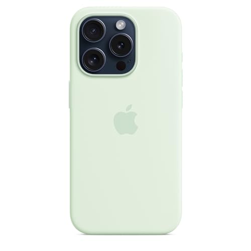 Apple iPhone 15 Pro custodia silicone menta fredda MagSafe
