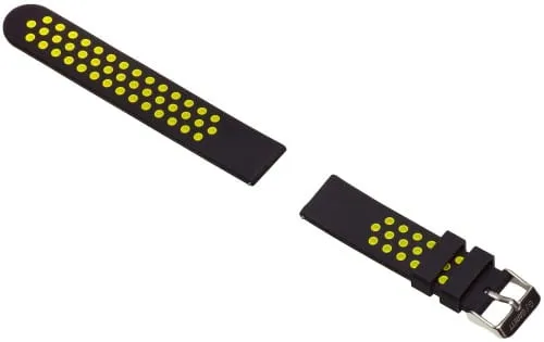 Garett Sport 17 Cinturino Silicone Nero Giallo 20 mm