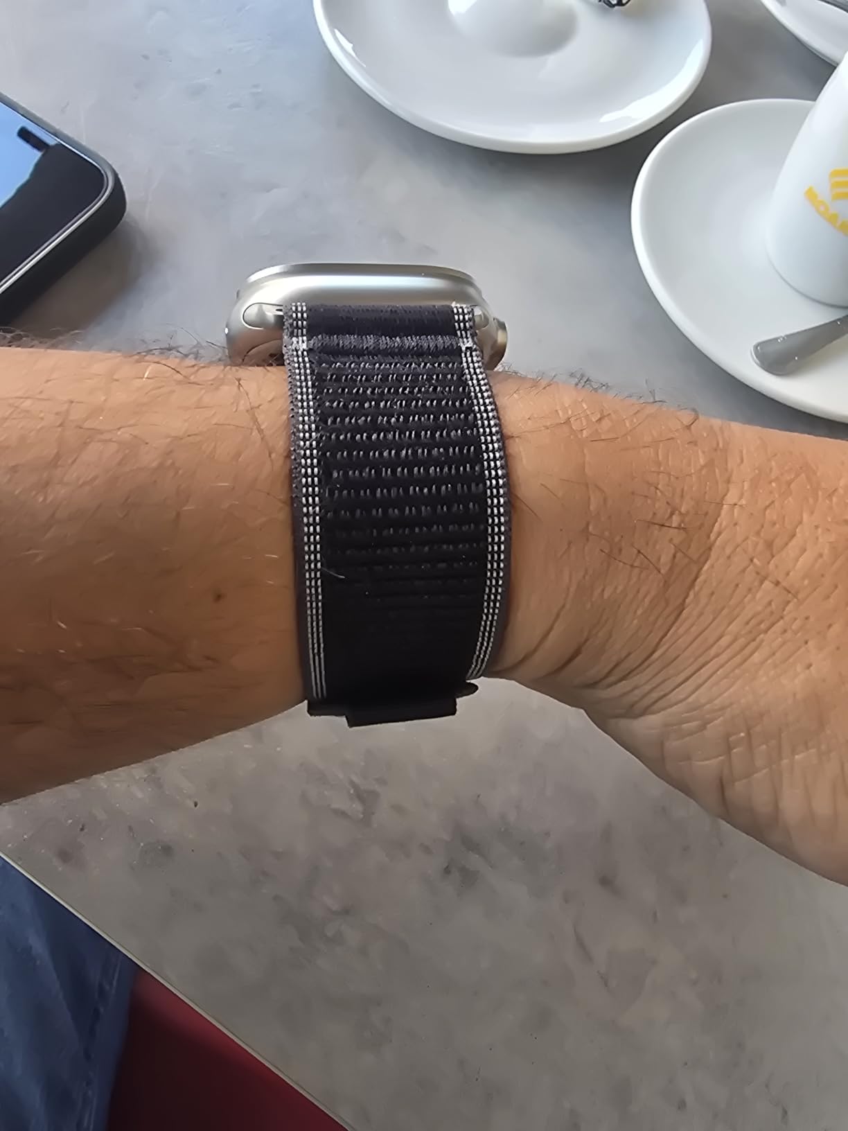 Apple Watch Trail Loop 49 mm cinturino blu nylon S/M