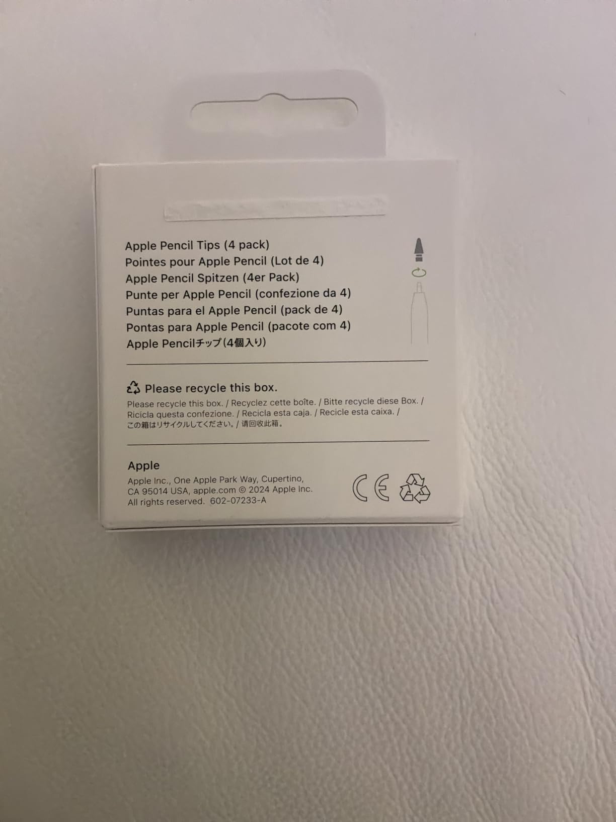Apple Pencil punte di ricambio 4 pezzi scorta originale