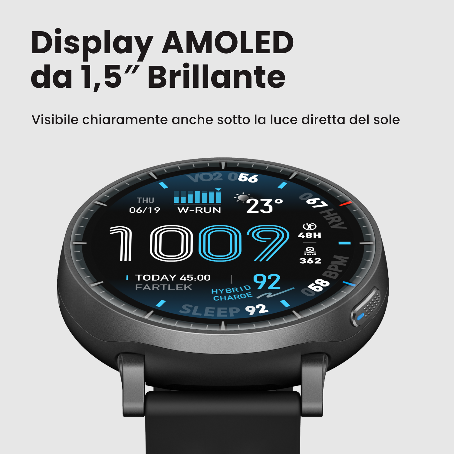 Amazfit Active Max smartwatch Nero AMOLED 25 giorni