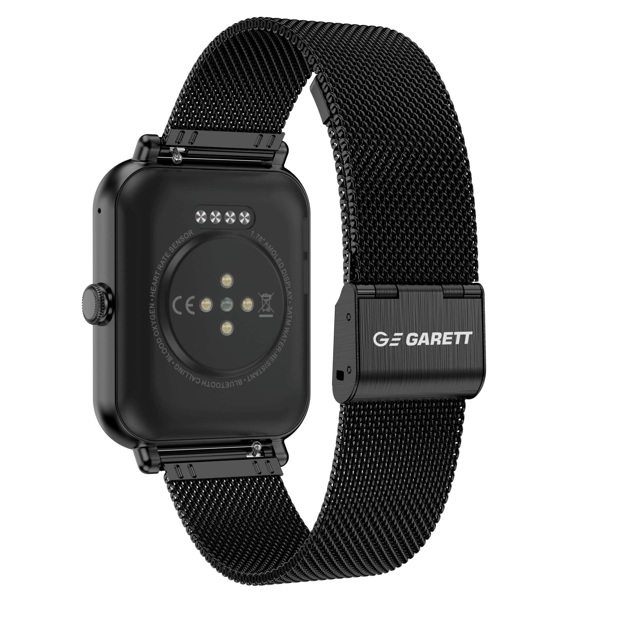Garett GRC Classic smartwatch nero acciaio AMOLED