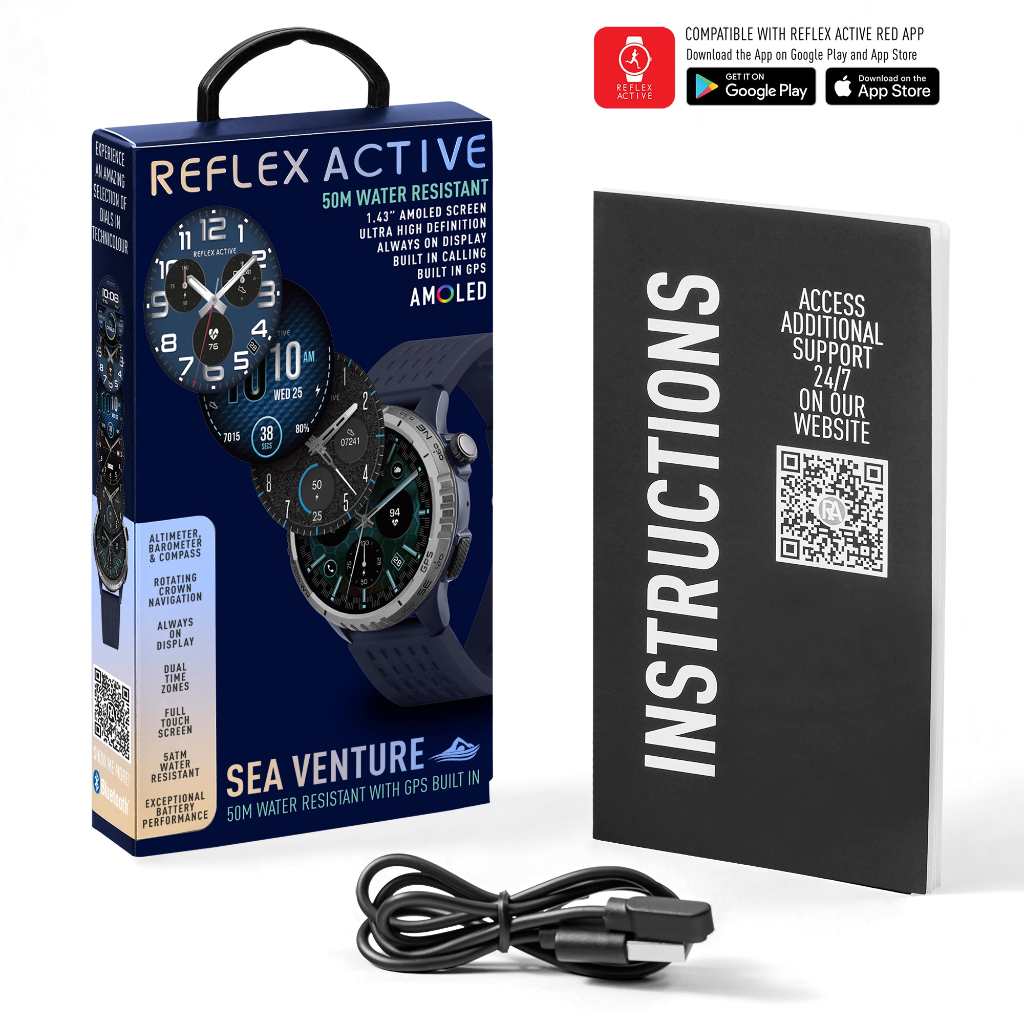 Reflex Active Sea Venture 400 R smartwatch blu GPS AMOLED