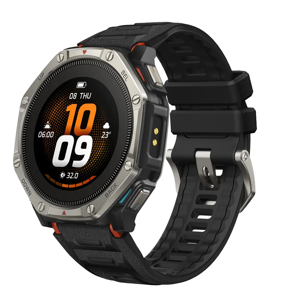 Amazfit T-Rex Dual Solar smartwatch nero 25 giorni batteria