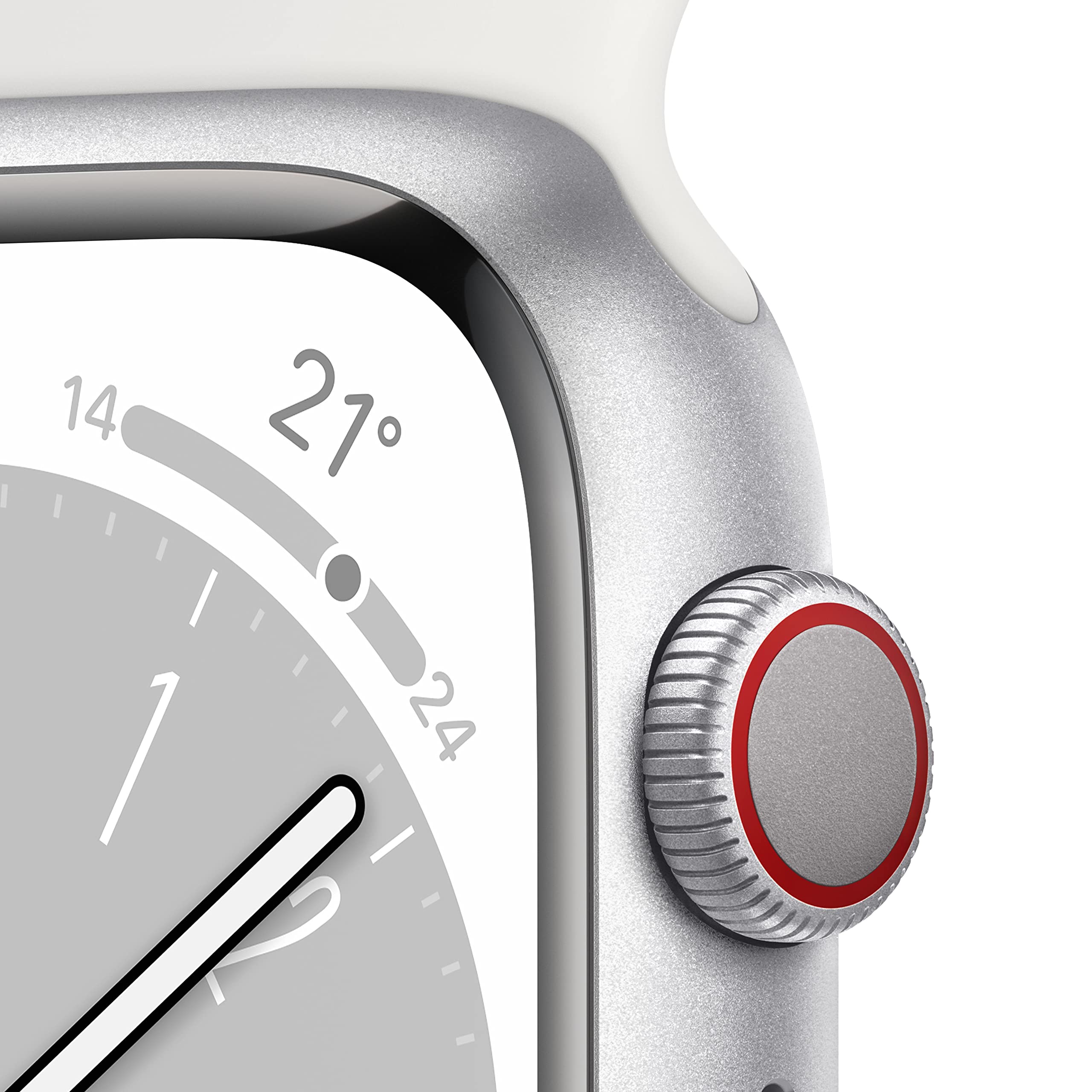 Apple Watch Series 8 45mm smartwatch GPS Cellular argento O2