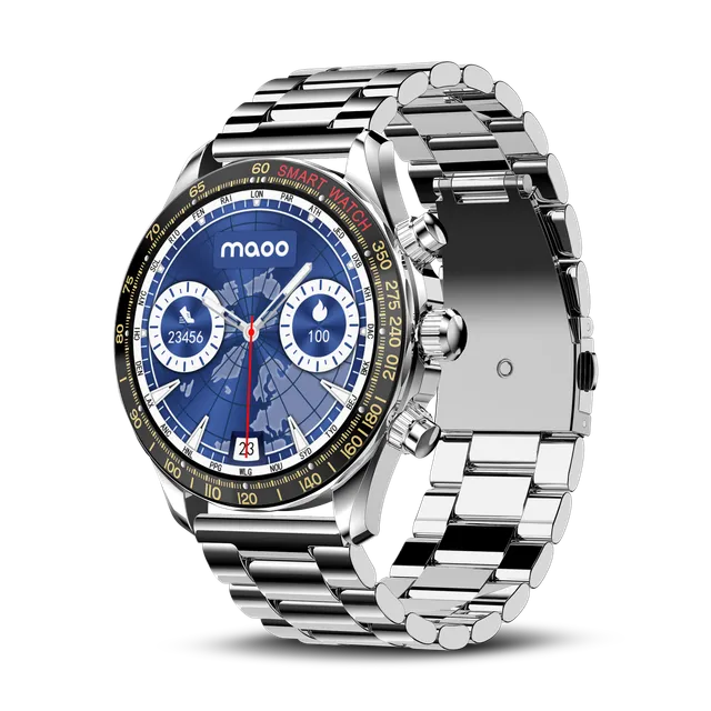 Maoo Titan Zilver smartwatch uomo AMOLED