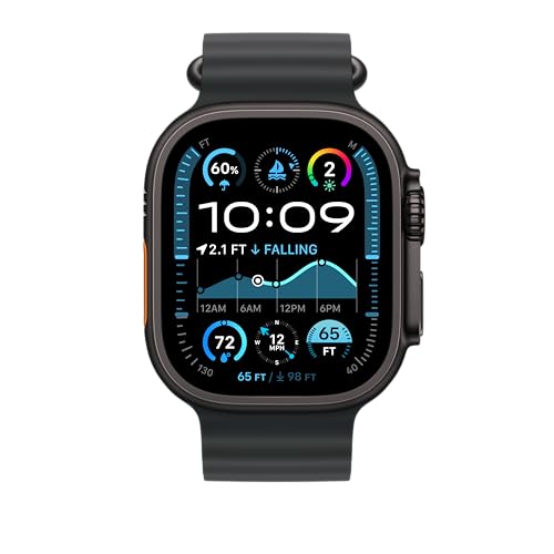 Apple Watch Ocean Band 49 mm cinturino nero elastomero