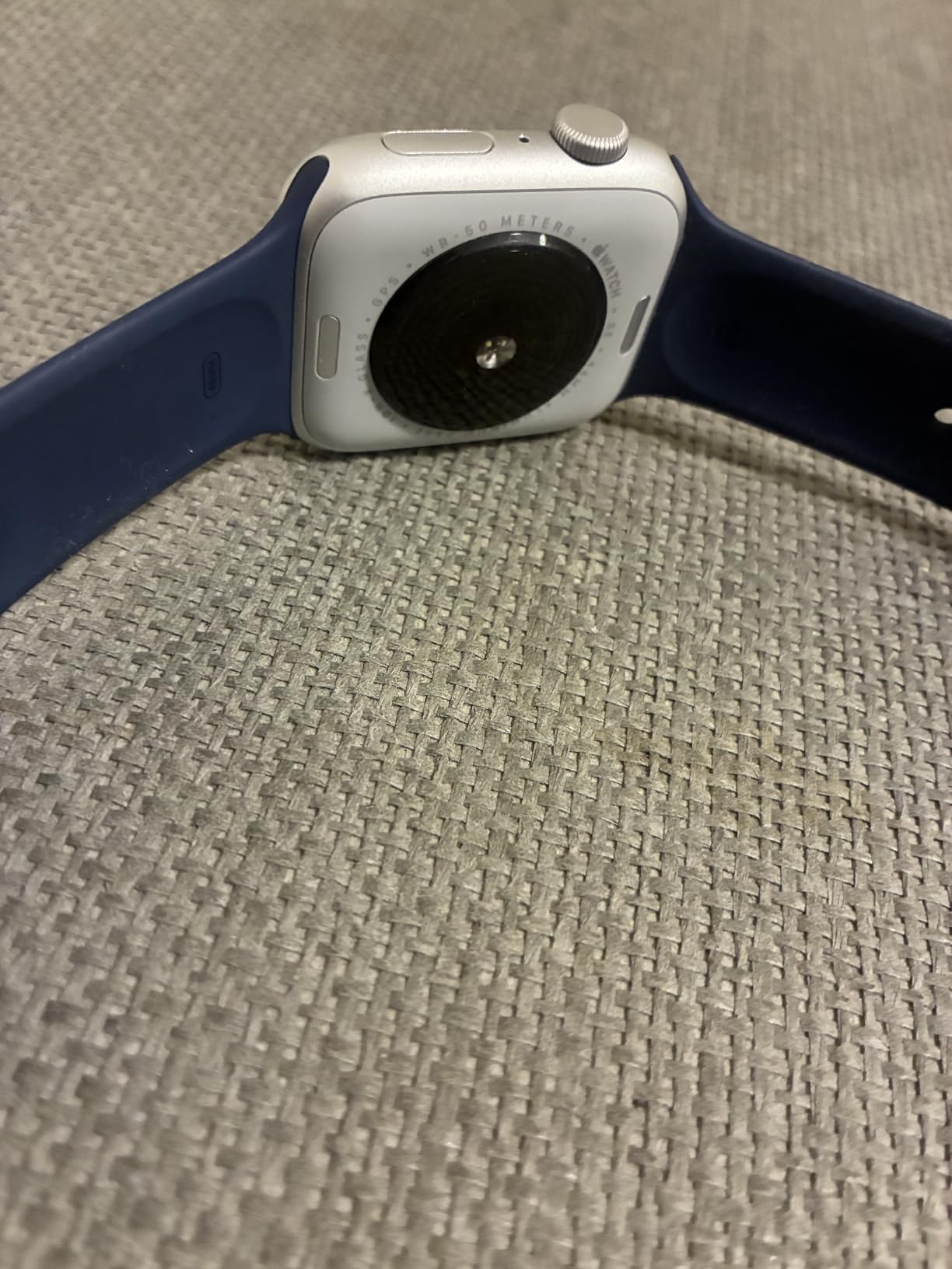 Apple Watch SE 2 gen GPS 44 mm smartwatch argento denim S/M