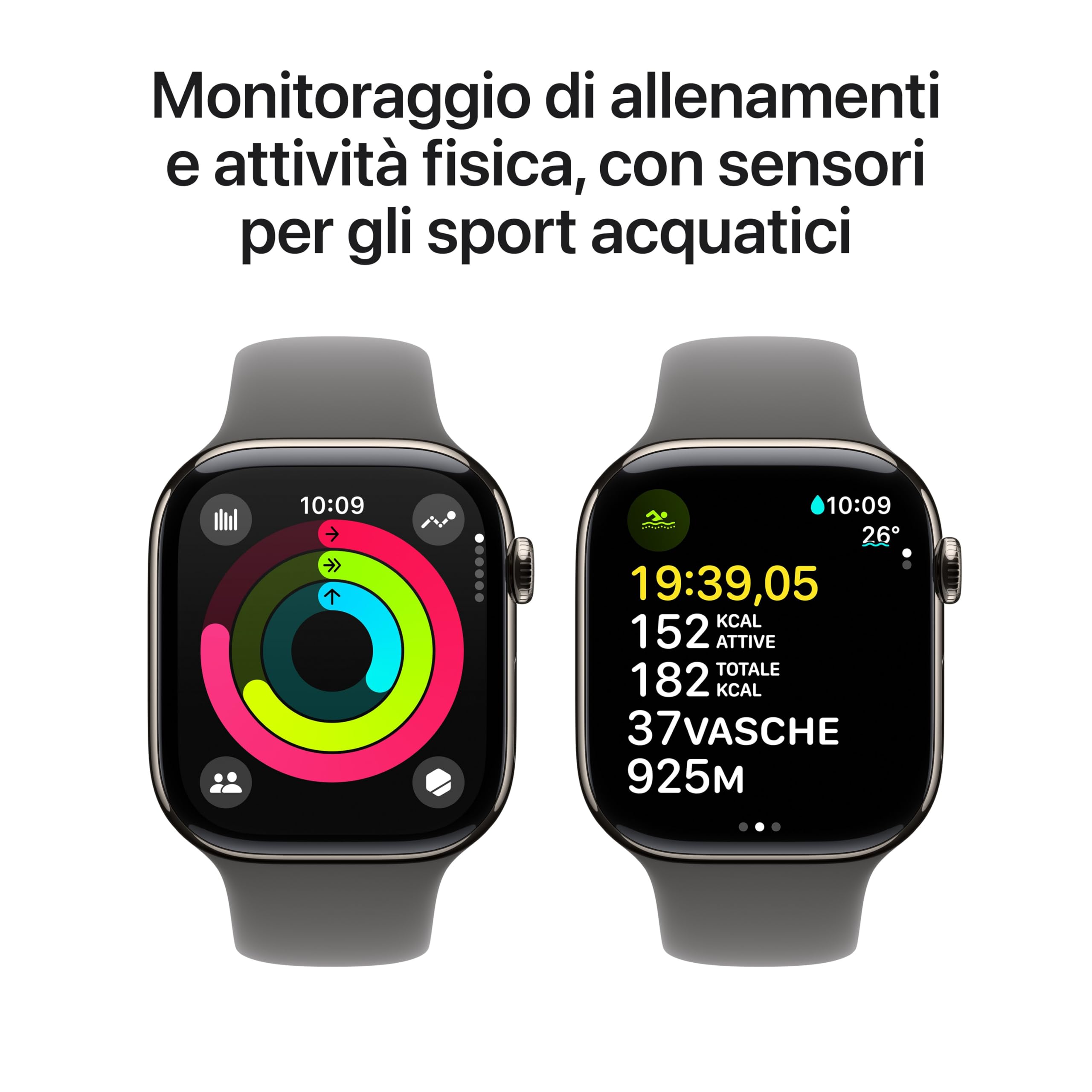Apple Watch Series 10 46 mm smartwatch GPS Cellular titanio M/L