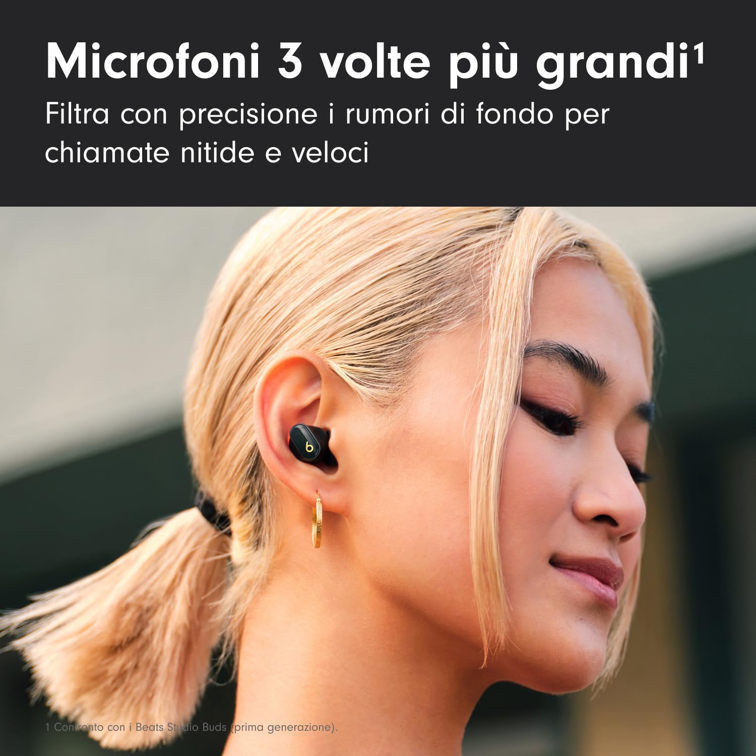 Beats Studio Buds+ auricolari wireless nero e oro ANC