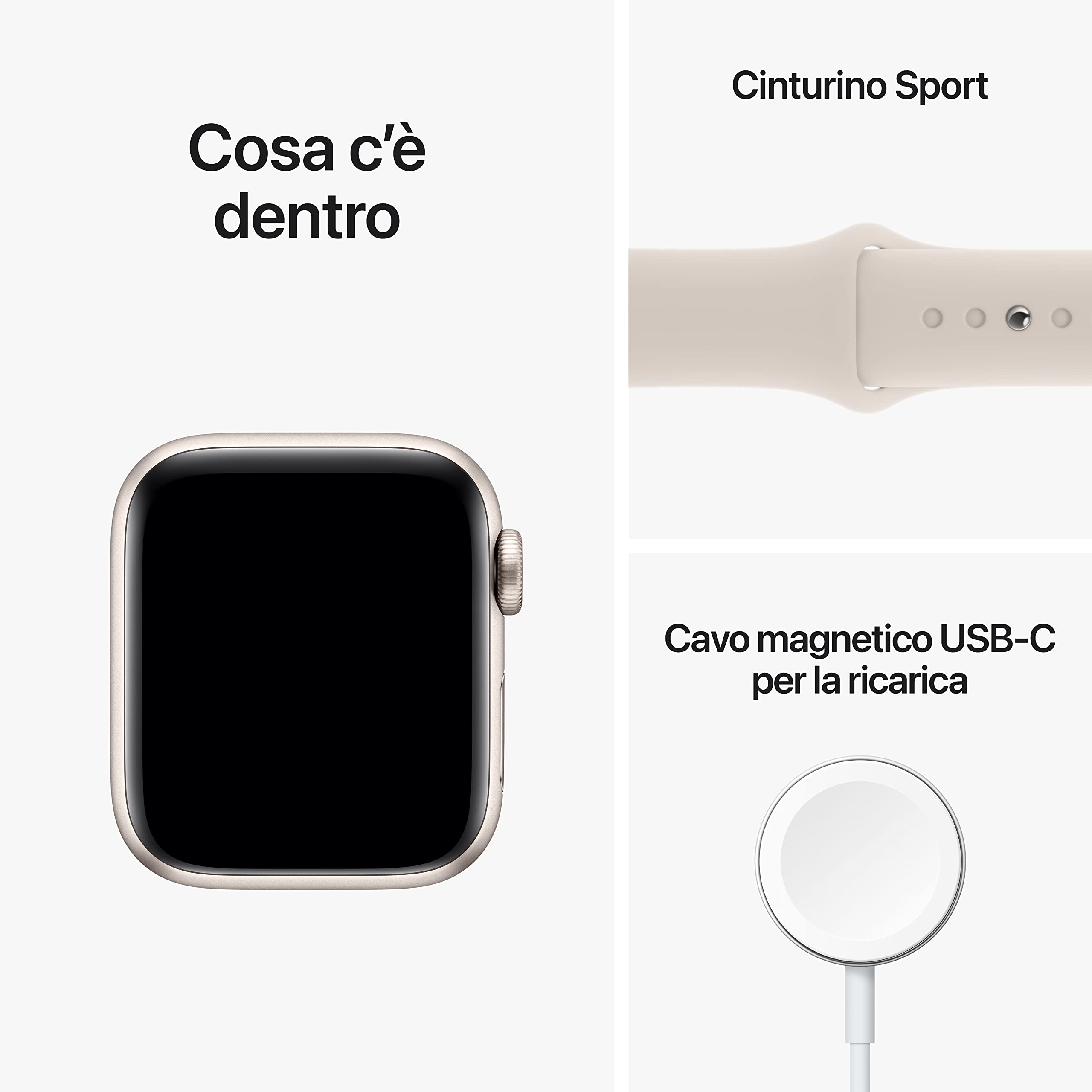 Apple Watch SE 2 Gen GPS+Cellular 40mm Orologio galassia Regular