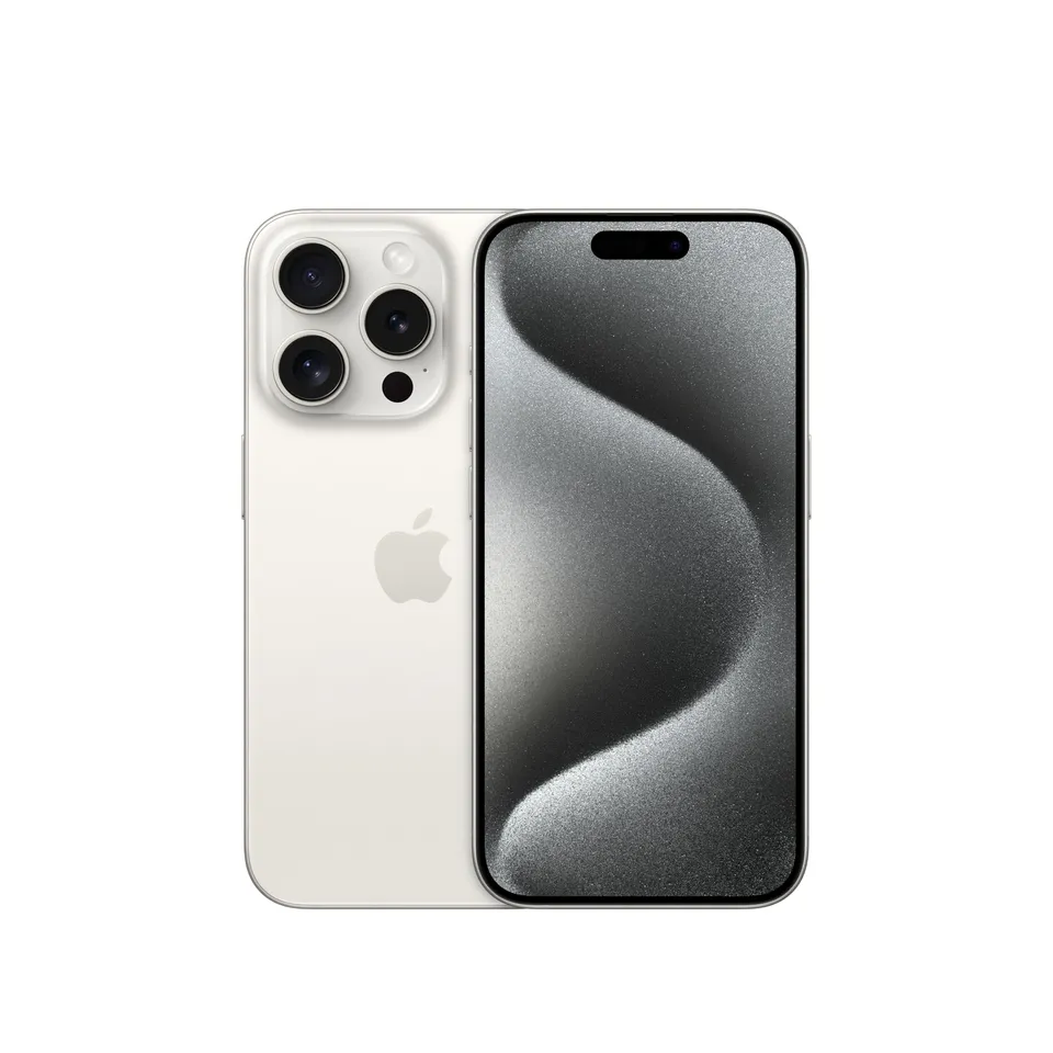 Apple iPhone 15 Pro 128 GB smartphone Titanio Bianco