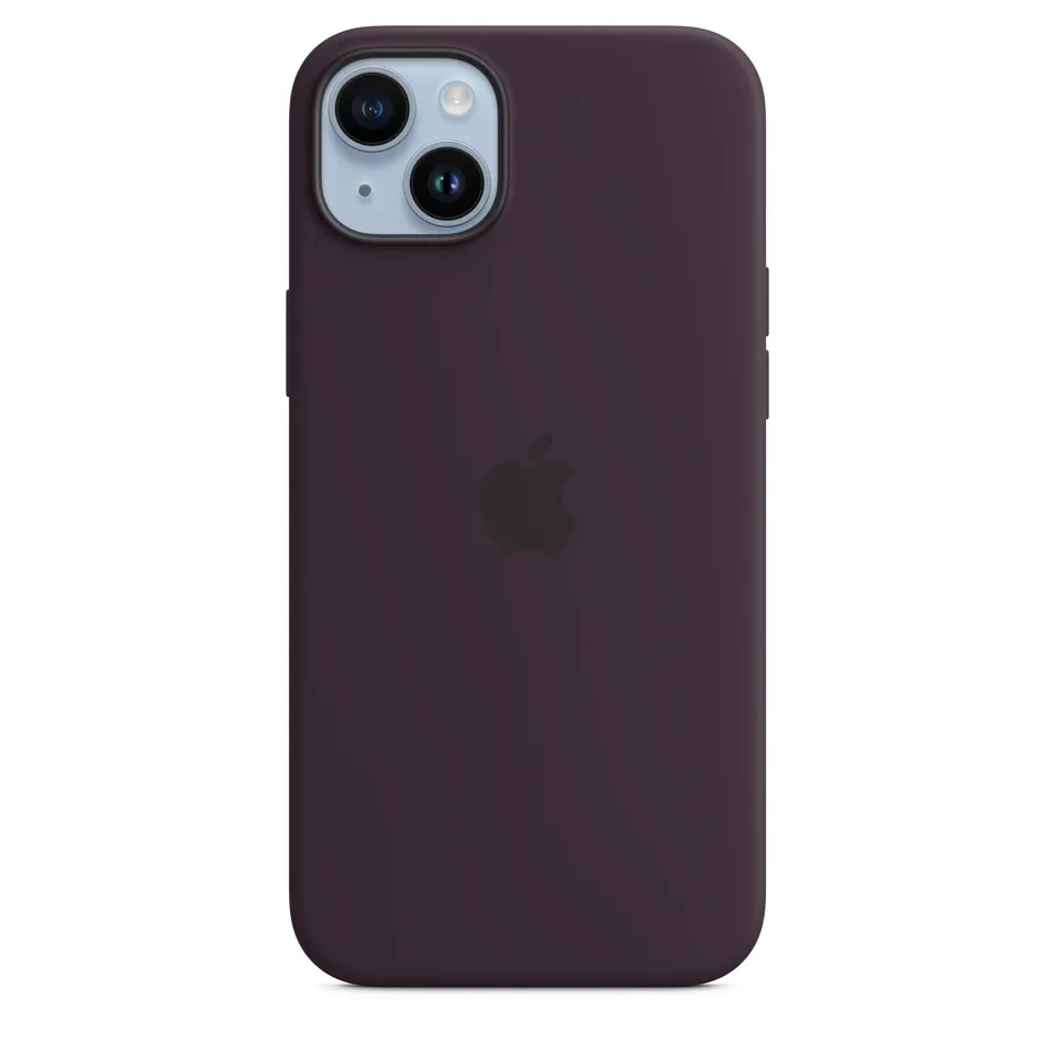 Apple custodia silicone MagSafe iPhone 14 Plus viola sambuco