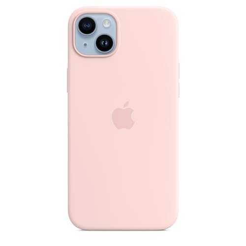 Apple iPhone 14 Plus custodia silicone MagSafe rosa creta