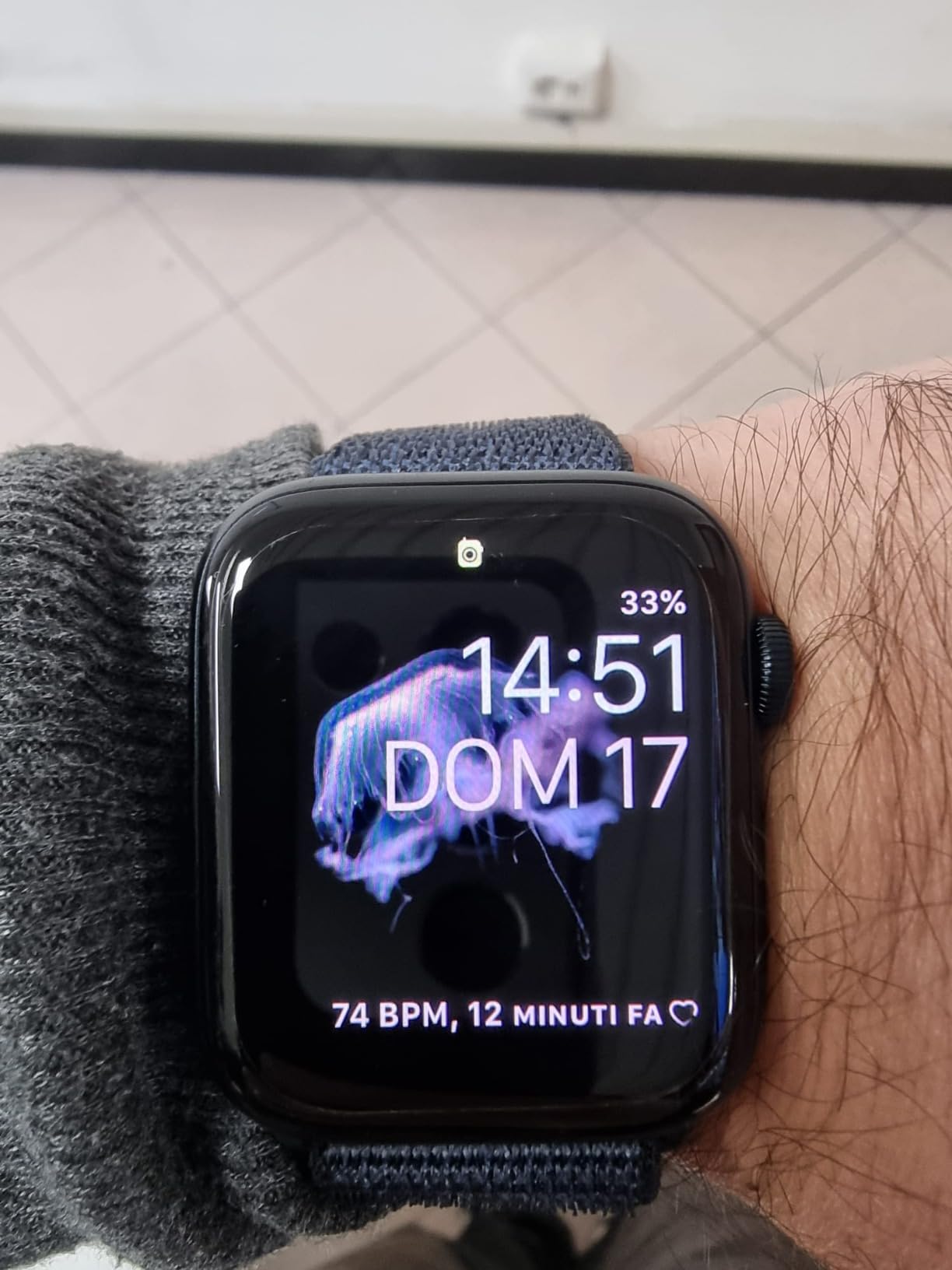 Apple Watch SE 2 gen GPS 44 mm smartwatch Argento Nuvola azzurra