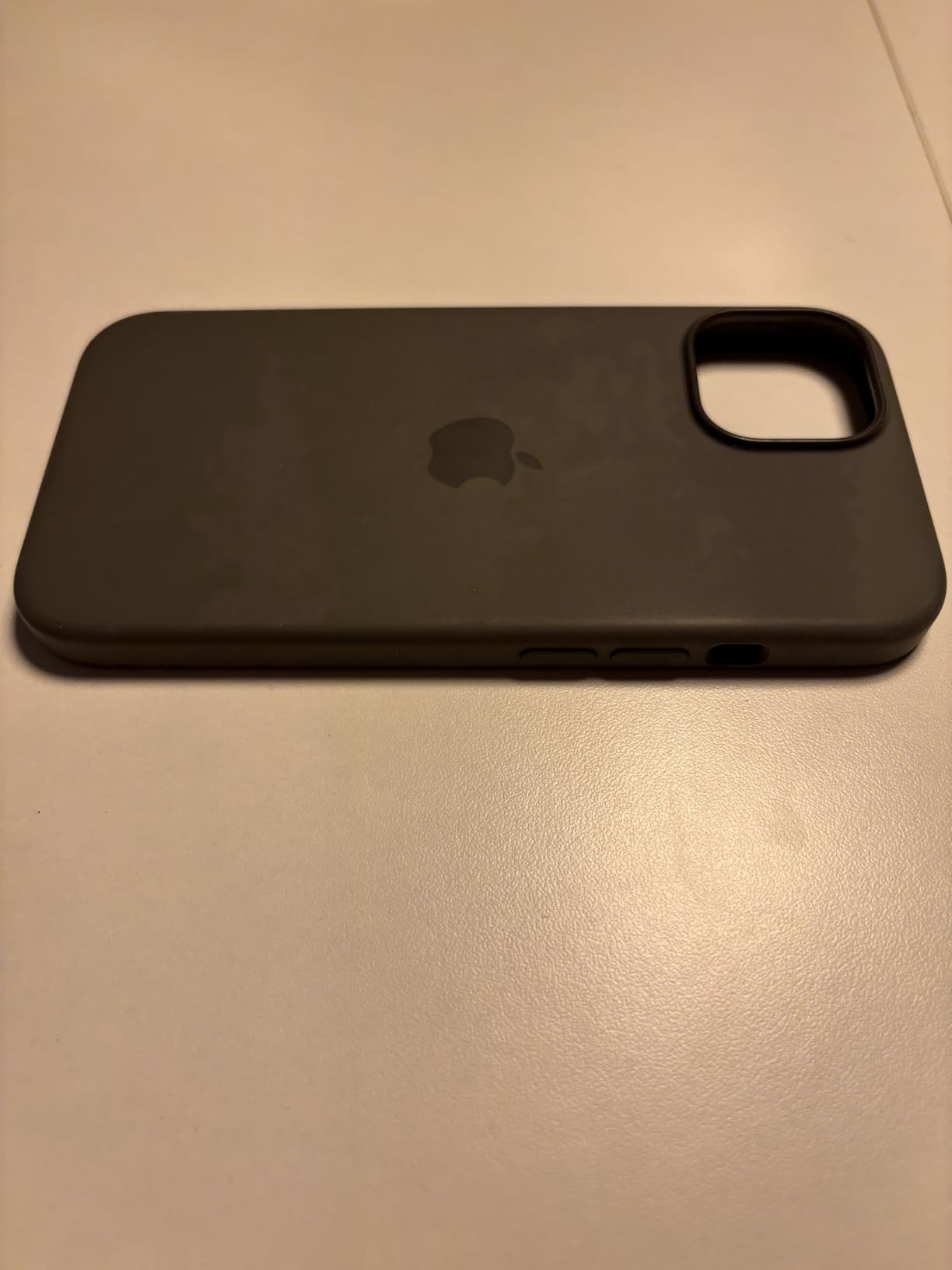 Apple MagSafe custodia silicone iPhone 15 nero