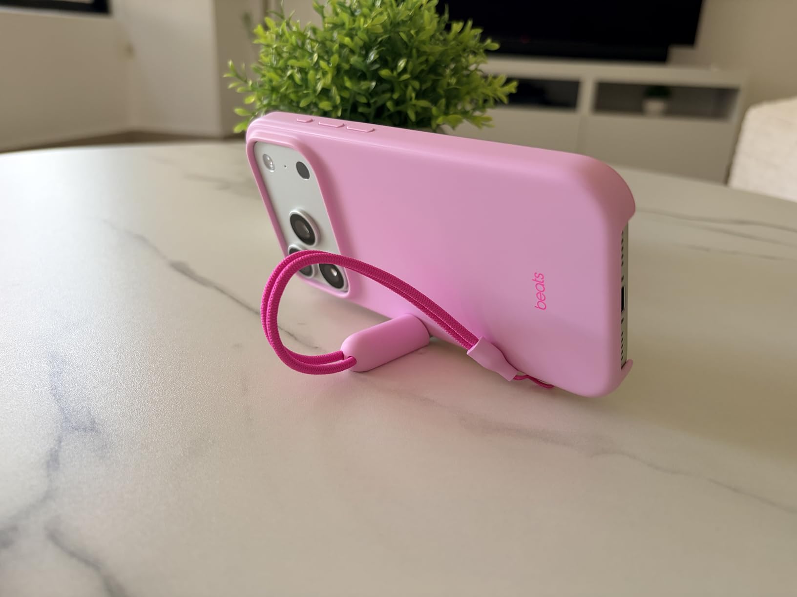 Beats custodia MagSafe iPhone 17 Pro rosa ciottolo