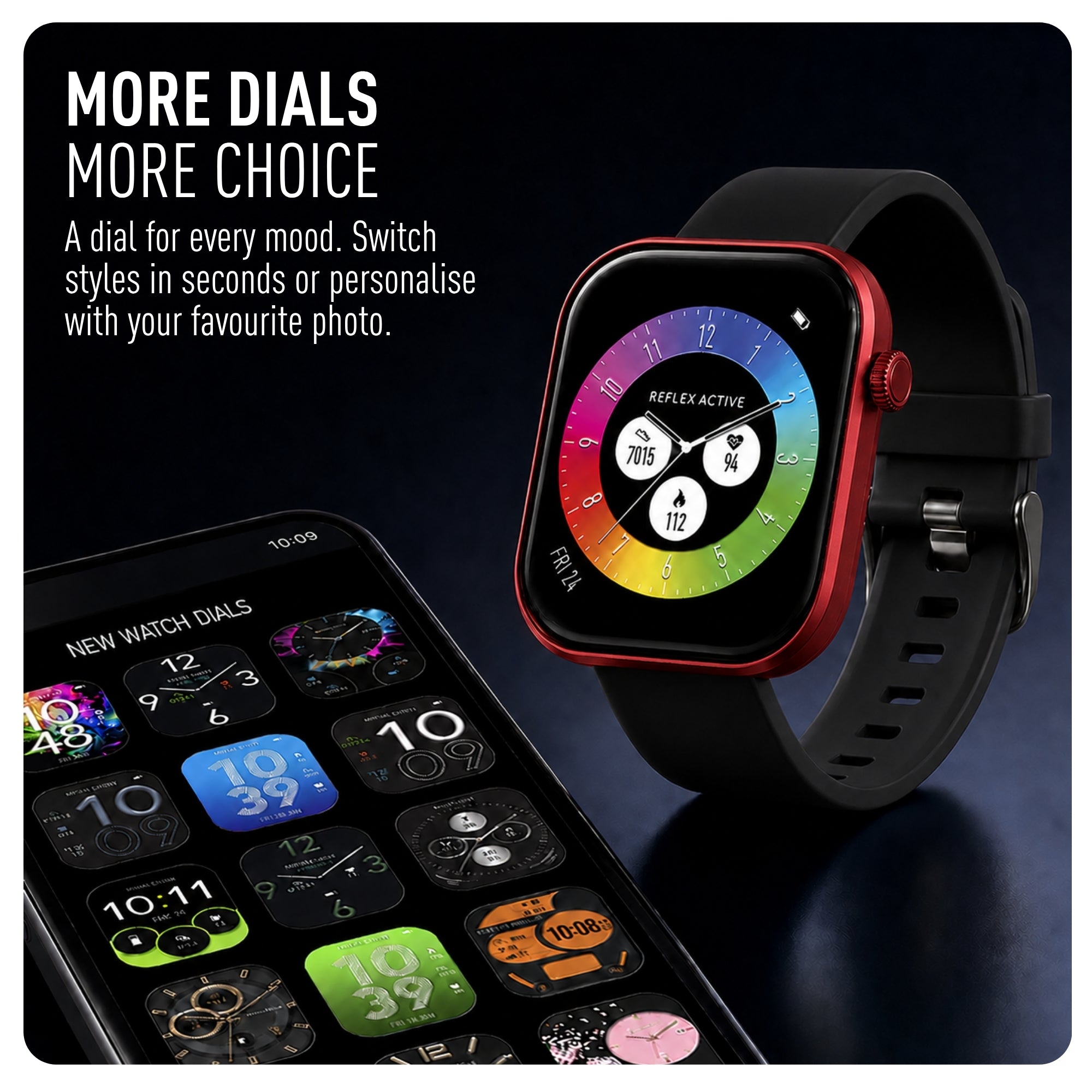 Reflex Active Spectra RA-SP-300S-08 smartwatch nero AMOLED