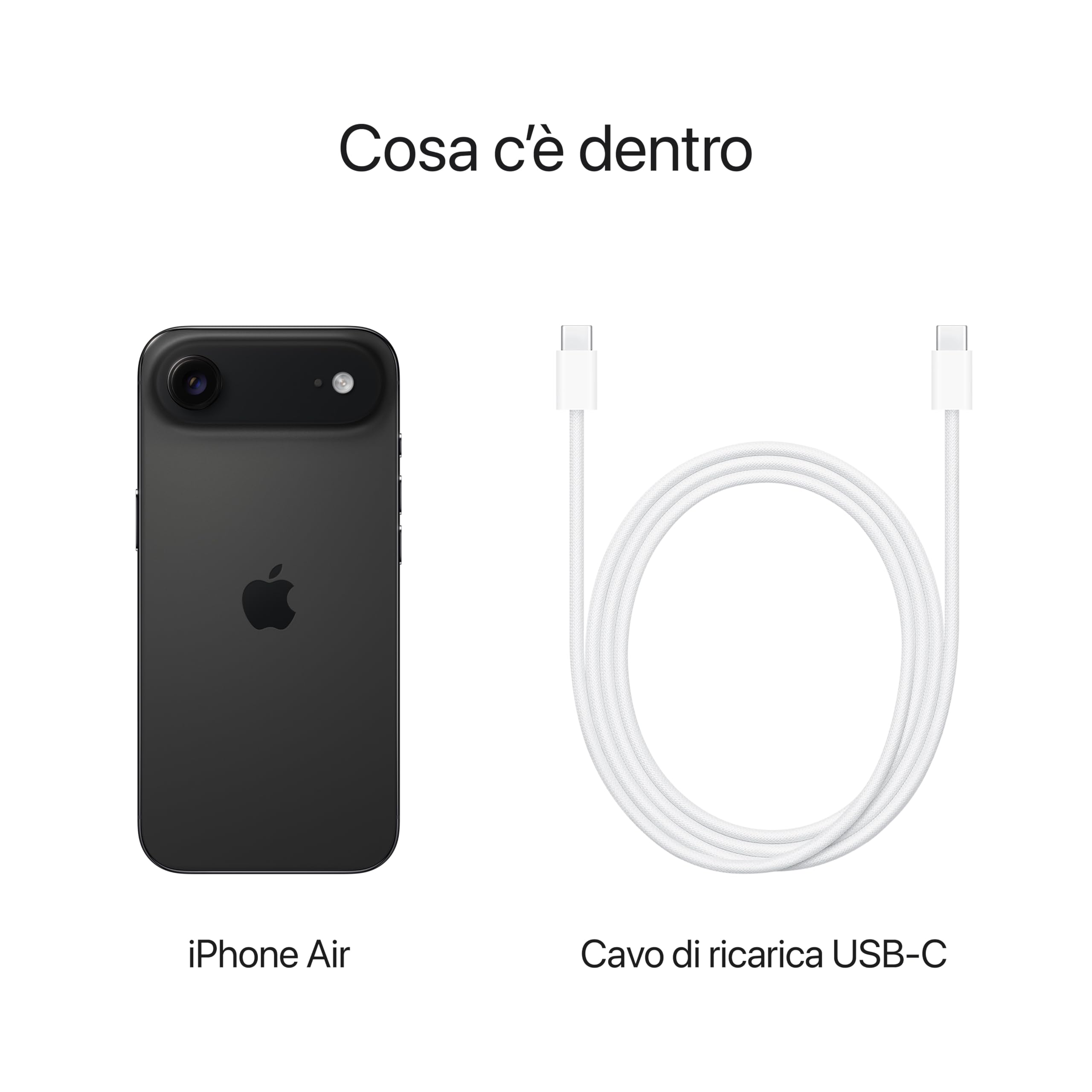 Apple iPhone Air smartphone 256GB nero siderale