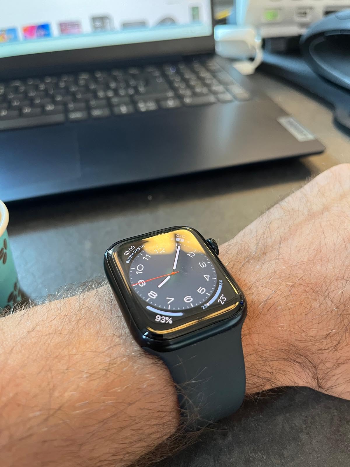 Apple Watch SE 2ª gen GPS 44mm smartwatch mezzanotte