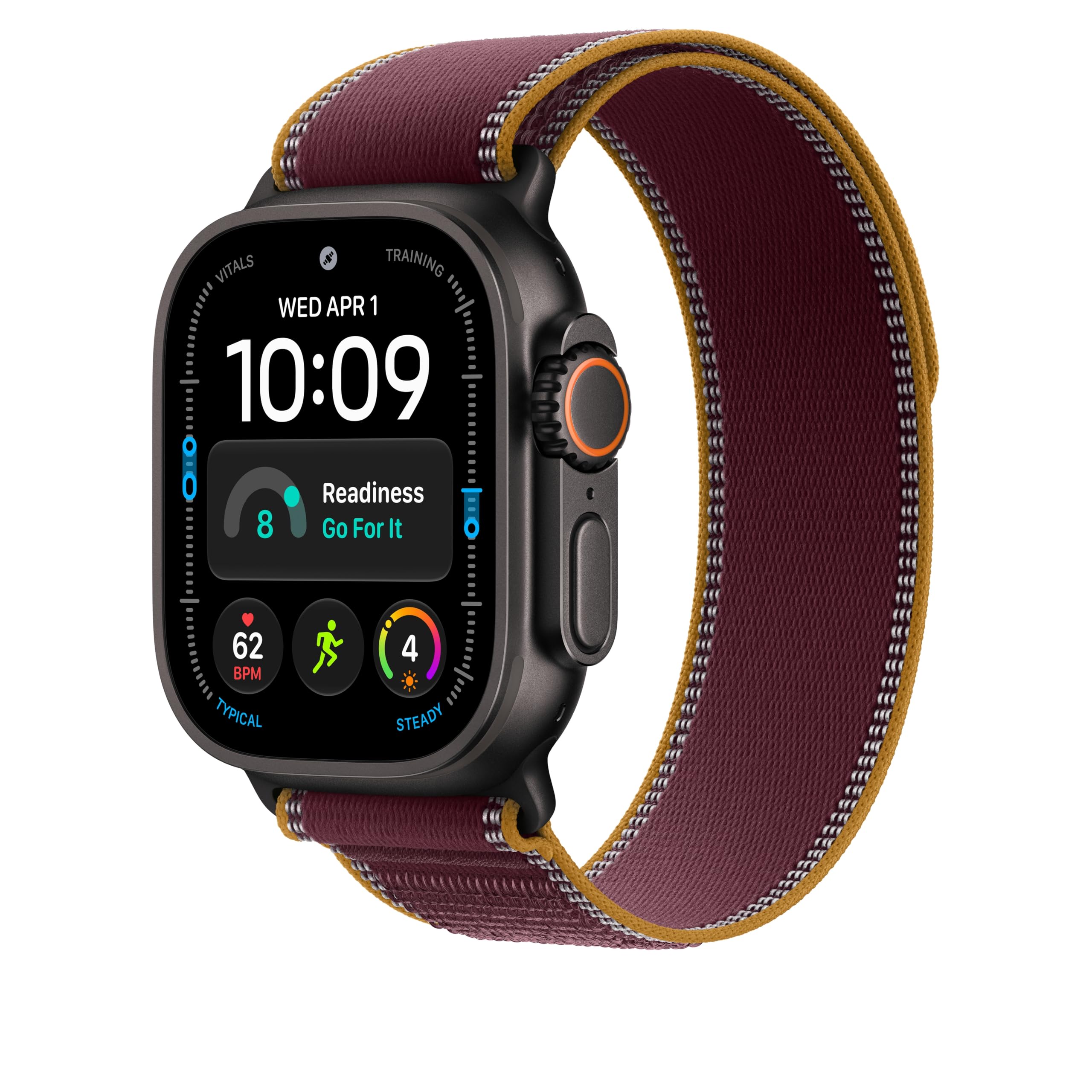 Apple Trail Loop 49 mm cinturino borgogna M/L nylon