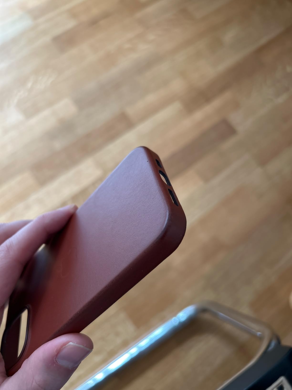 Apple Custodia MagSafe in Pelle iPhone 14 Arancione