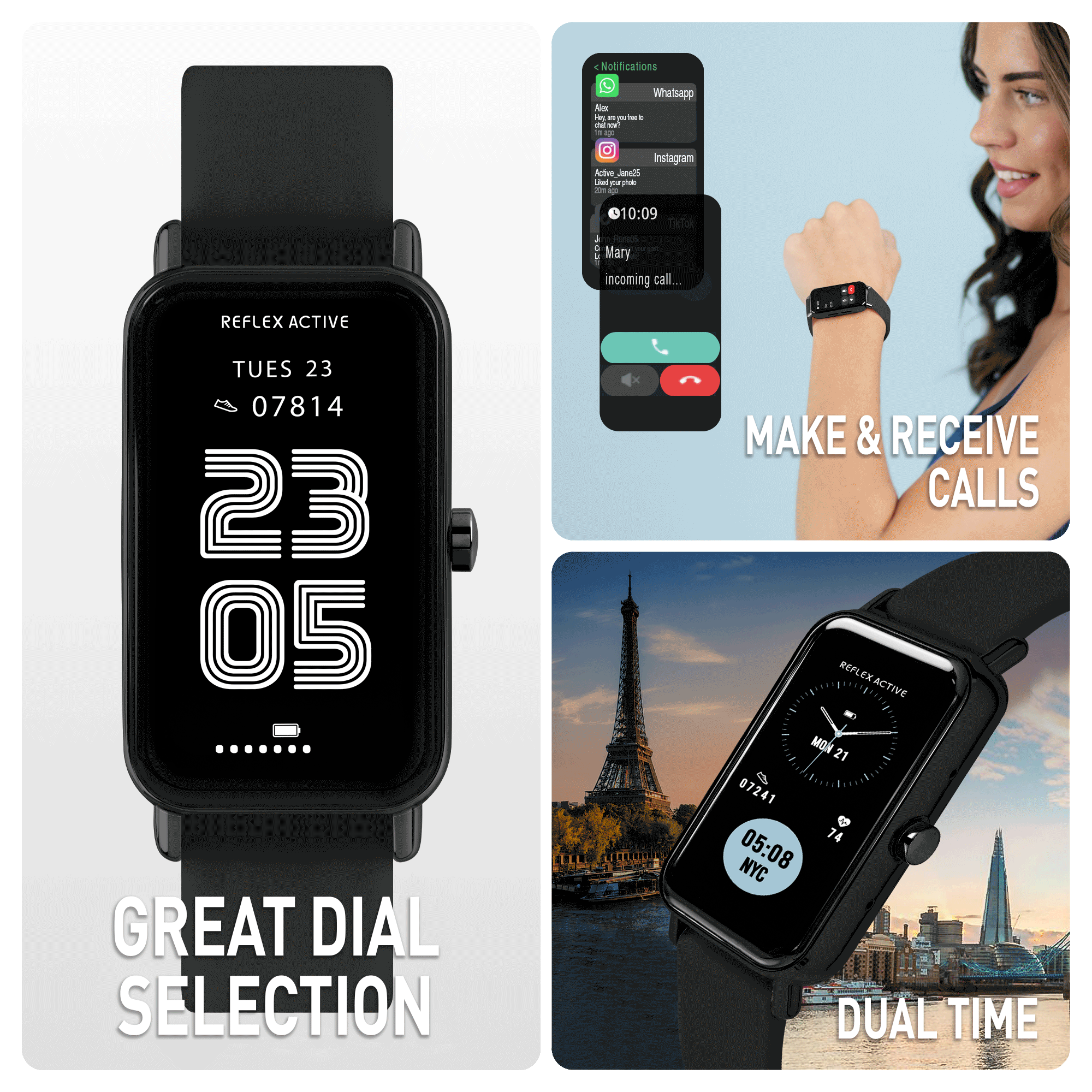Reflex Active Nexus RA-NX-100S-04 smartwatch nero