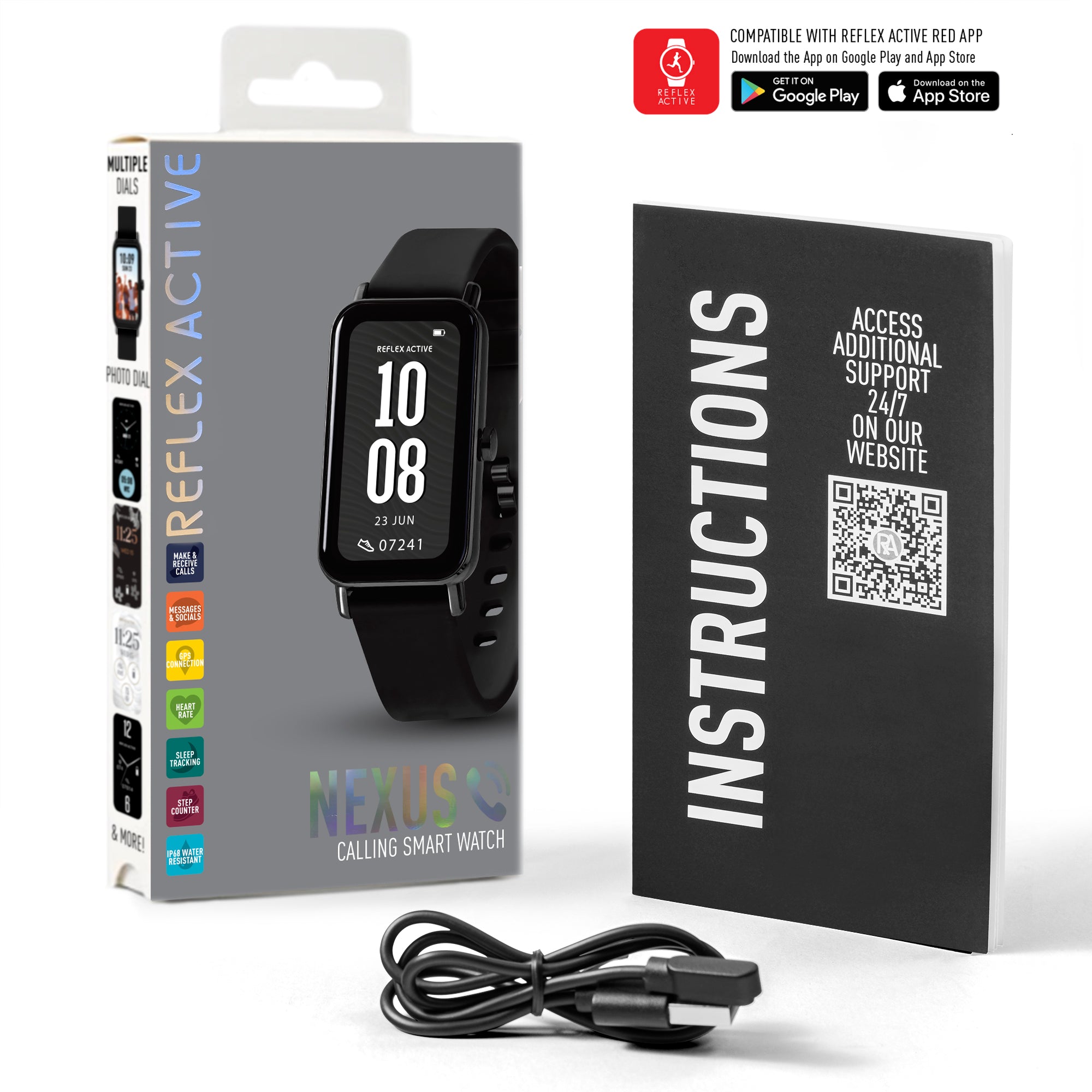 Reflex Active Nexus RA-NX-100S-04 smartwatch nero