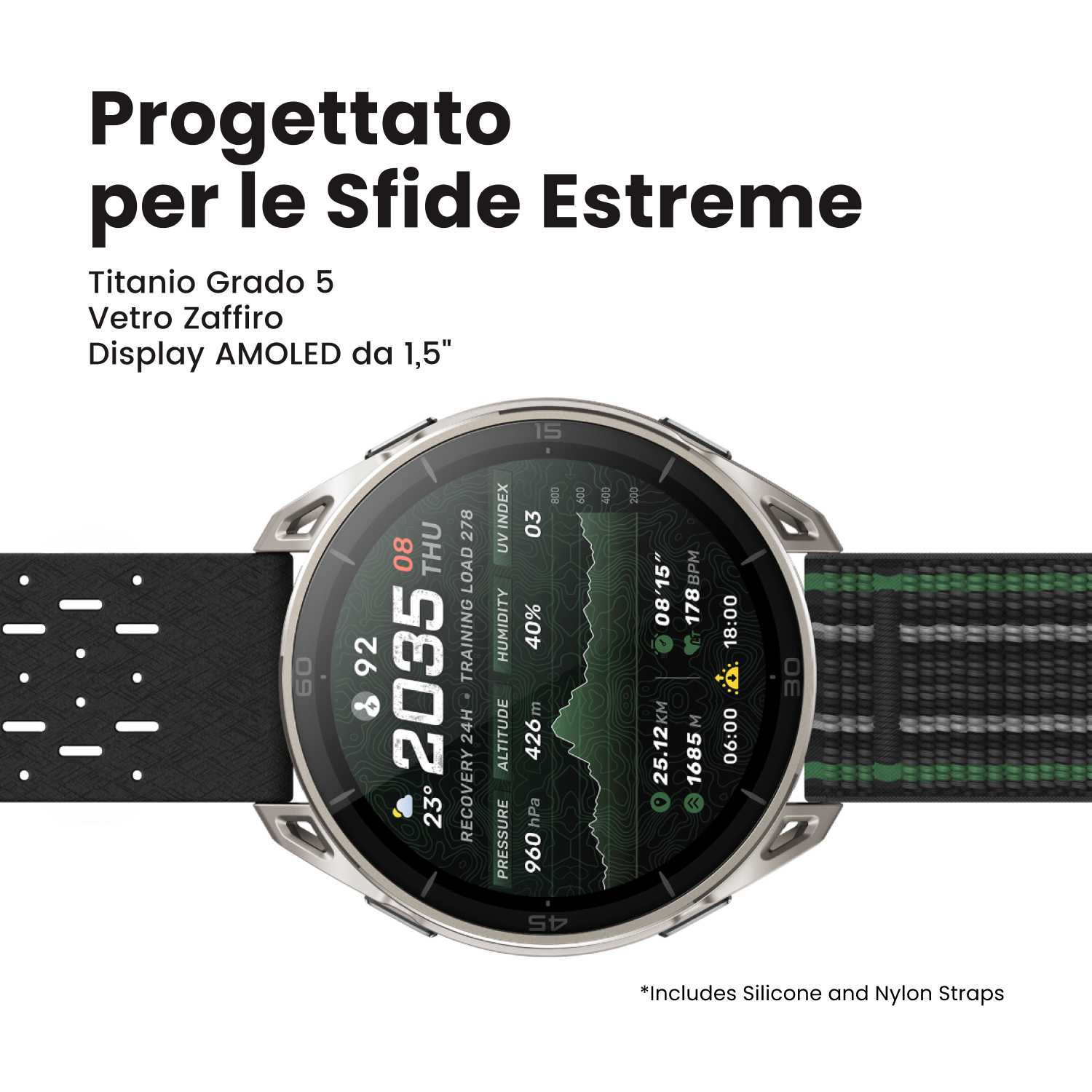 Amazfit Cheetah 2 Ultra smartwatch Titanio GPS 33 ore
