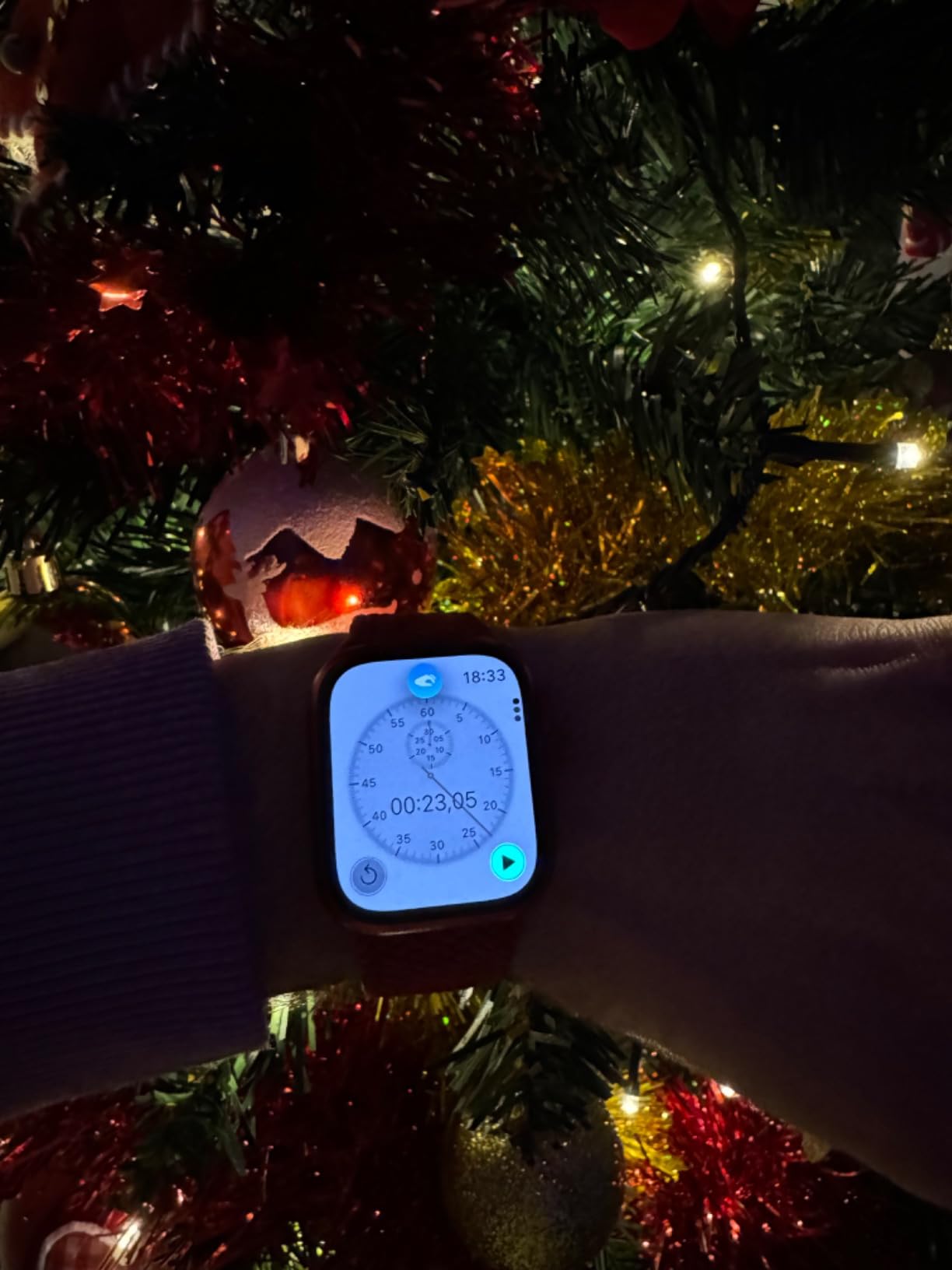 Apple Watch Series 9 41mm smartwatch GPS argento S/M