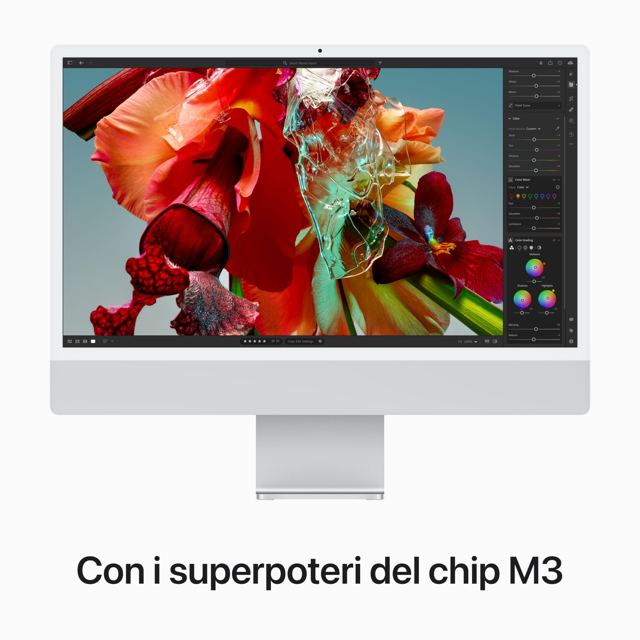 Apple iMac M3 24 computer Argento 256GB Retina 4,5K