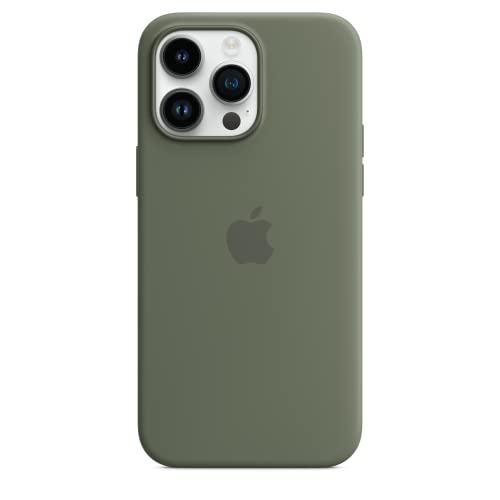 Apple iPhone 14 Pro Max custodia silicone oliva MagSafe