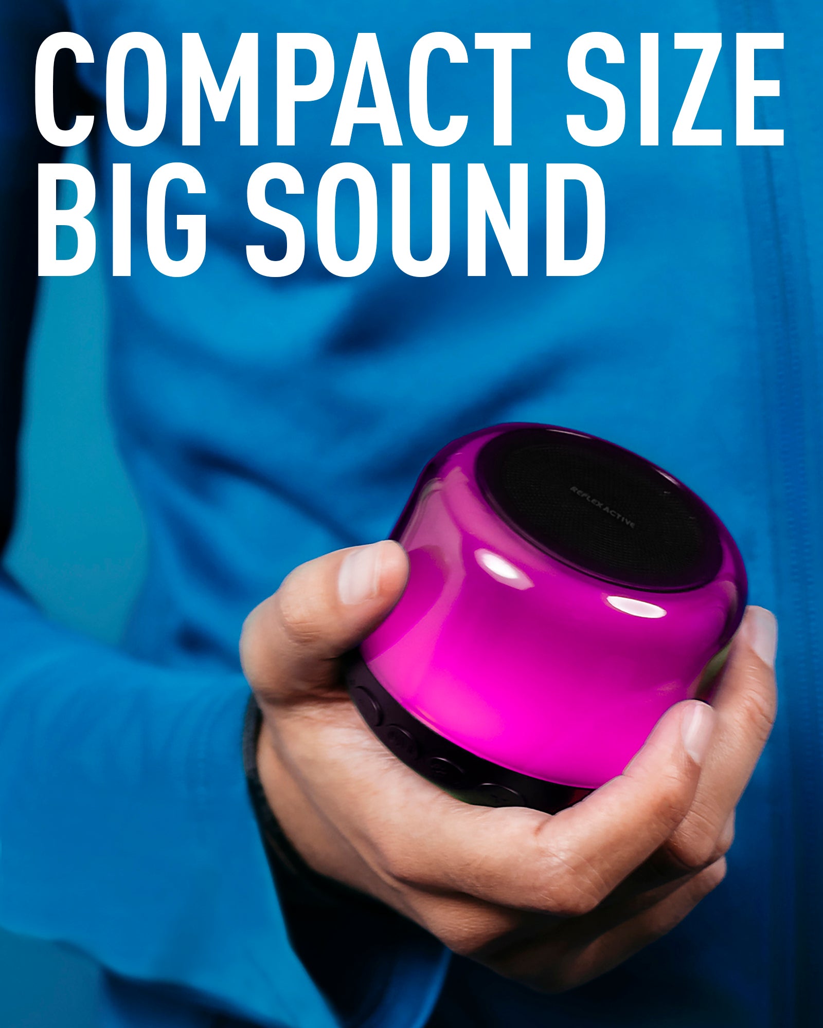 Reflex Active Mini Boom cassa Bluetooth luci nera