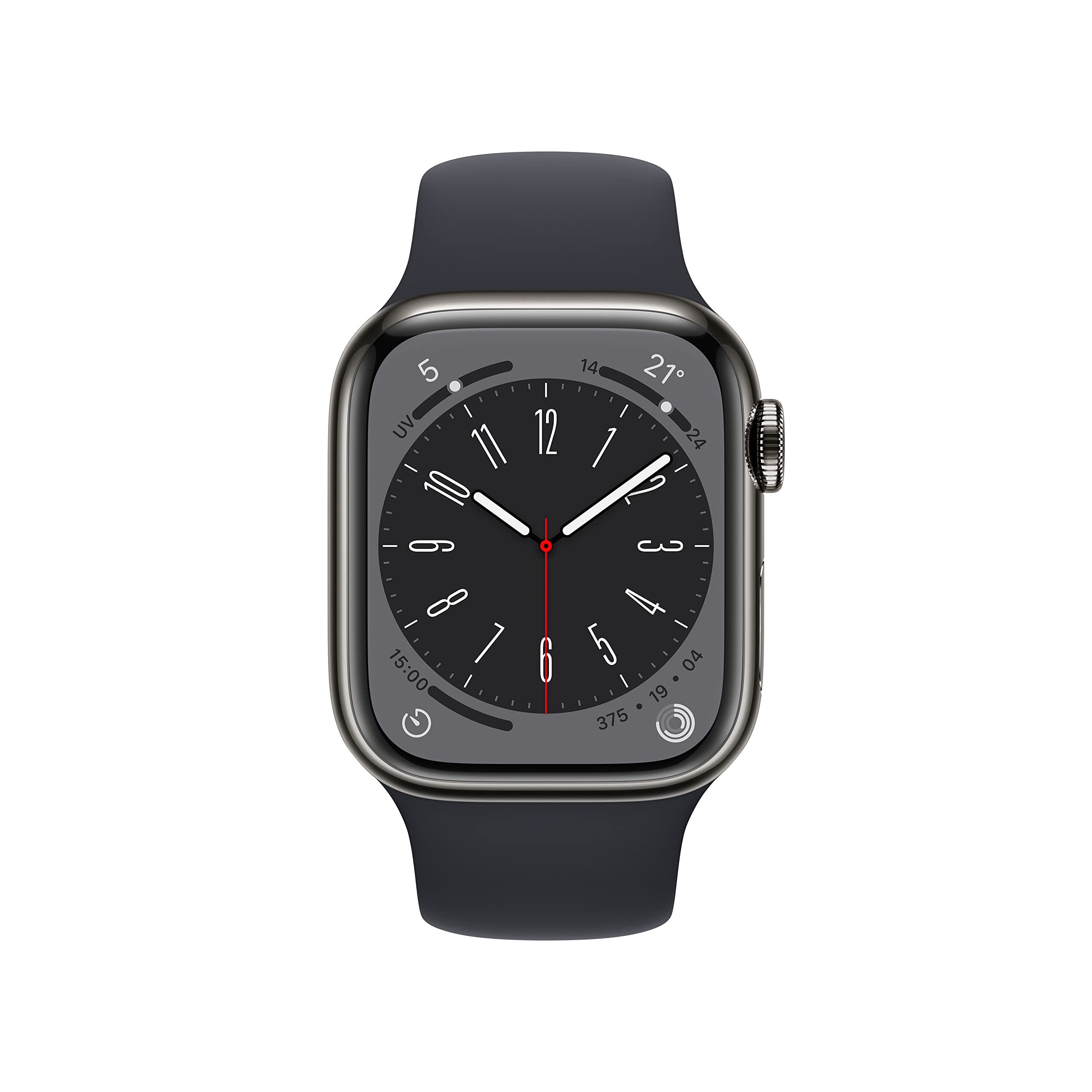Apple Watch Series 8 GPS + Cellular 41mm smartwatch acciaio grafite
