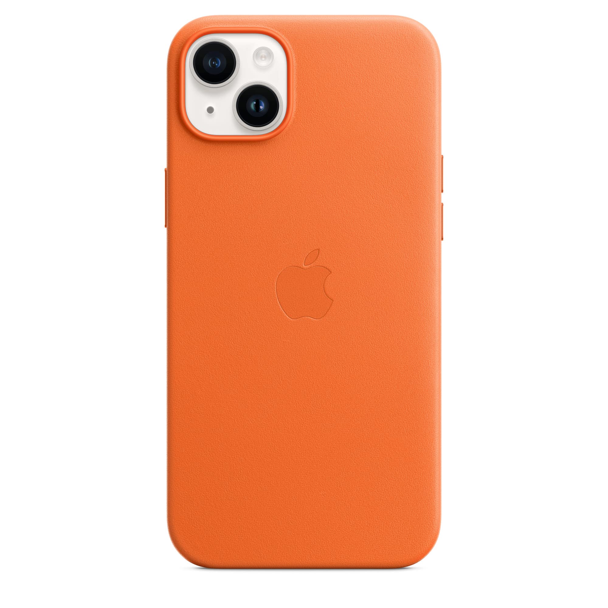 Apple custodia MagSafe pelle iPhone 14 Plus cover arancione
