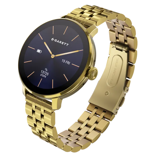 Garett Muse Steel Gold smartwatch oro AMOLED