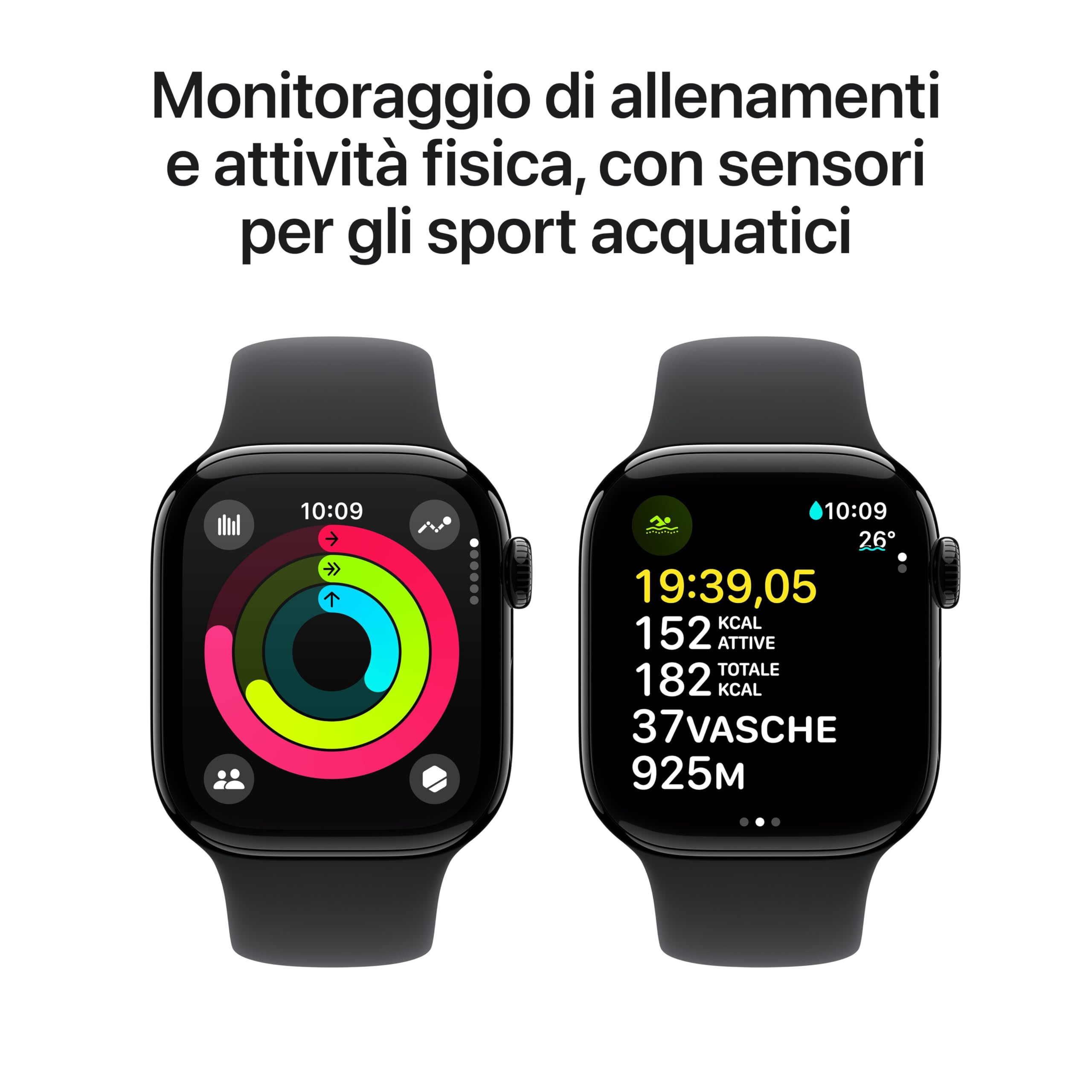 Apple Watch Series 10 42 mm smartwatch GPS Cellular nero M/L
