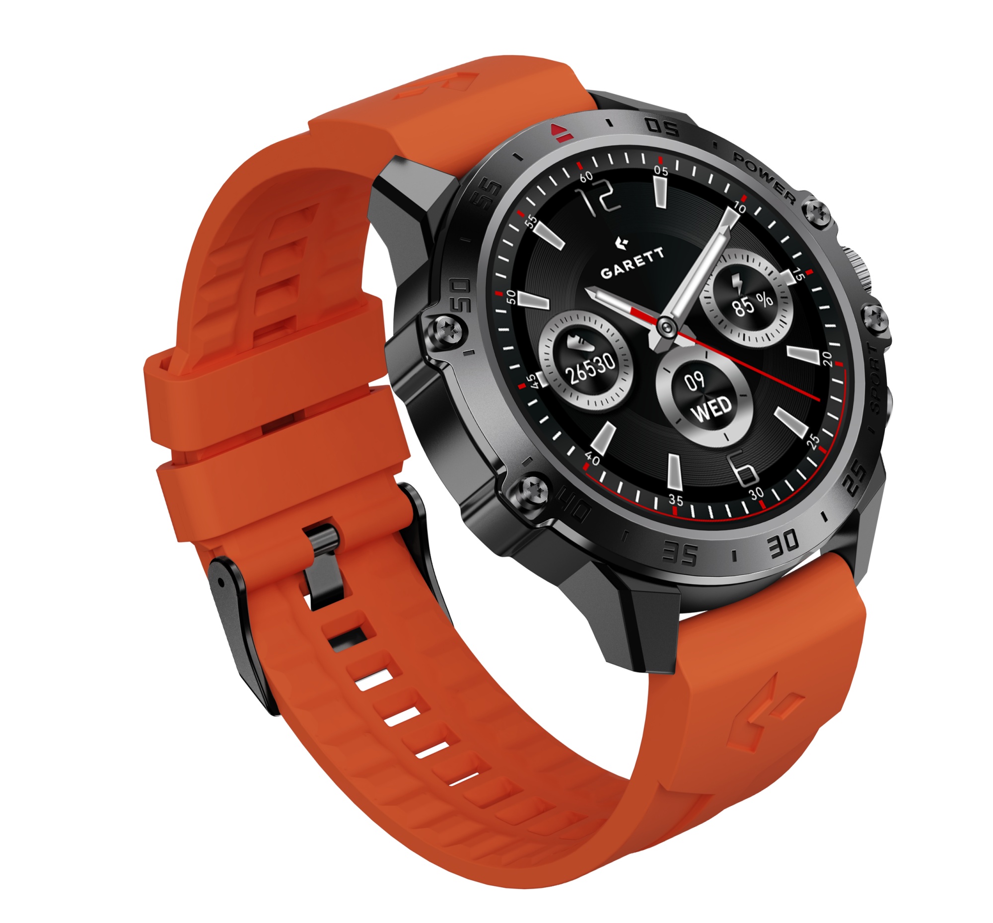 Garett V14 smartwatch nero acciaio AMOLED 8 giorni